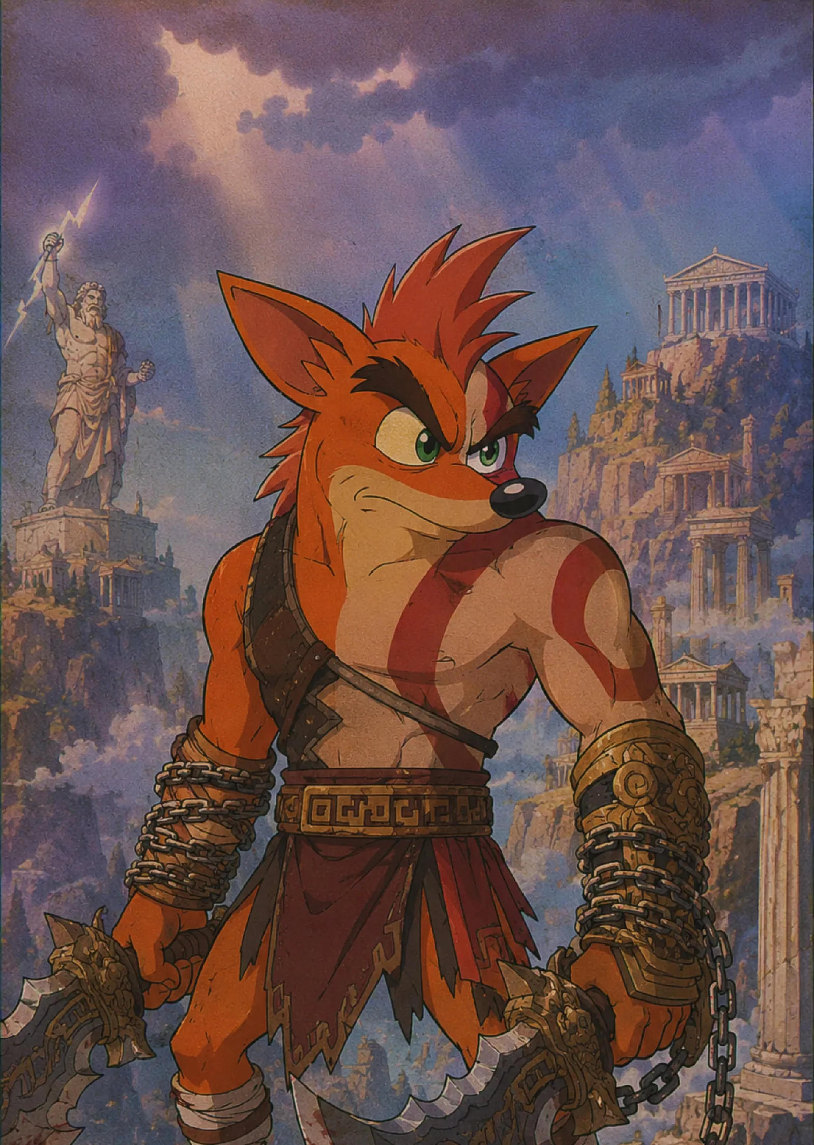 Crash Bandicoot: Antik Harabeler metal tablo