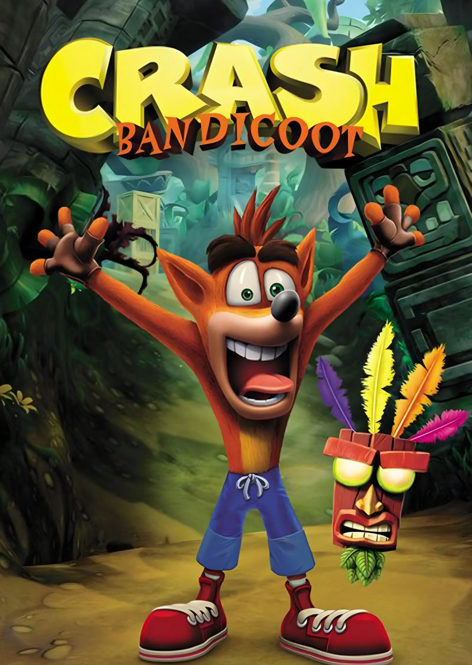 Crash Bandicoot: Tapınak Sevinci metal tablo