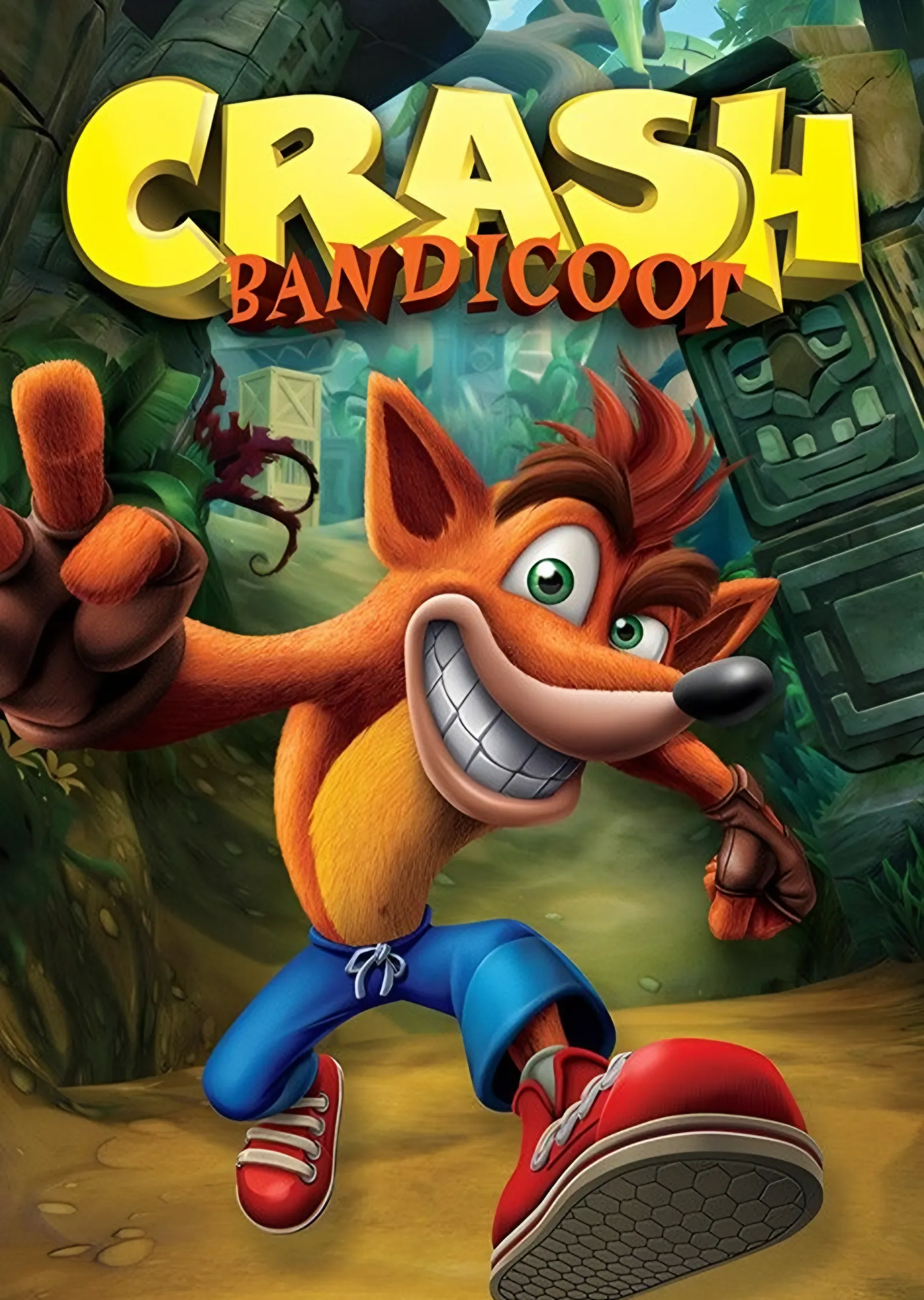 Crash Bandicoot: Tapınakta Koşu metal tablo