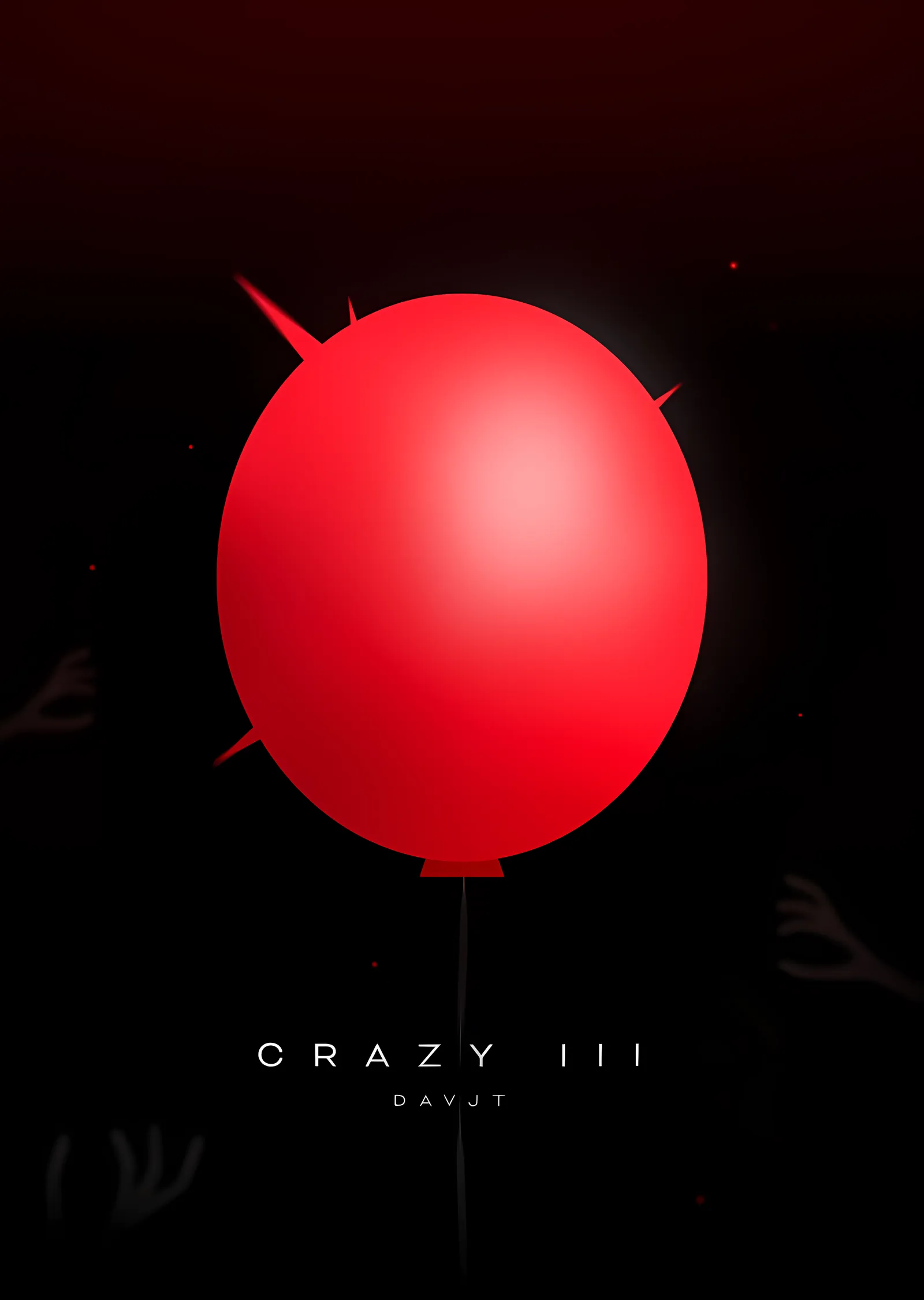 CraZy III - Kırmızı Balon metal tablo