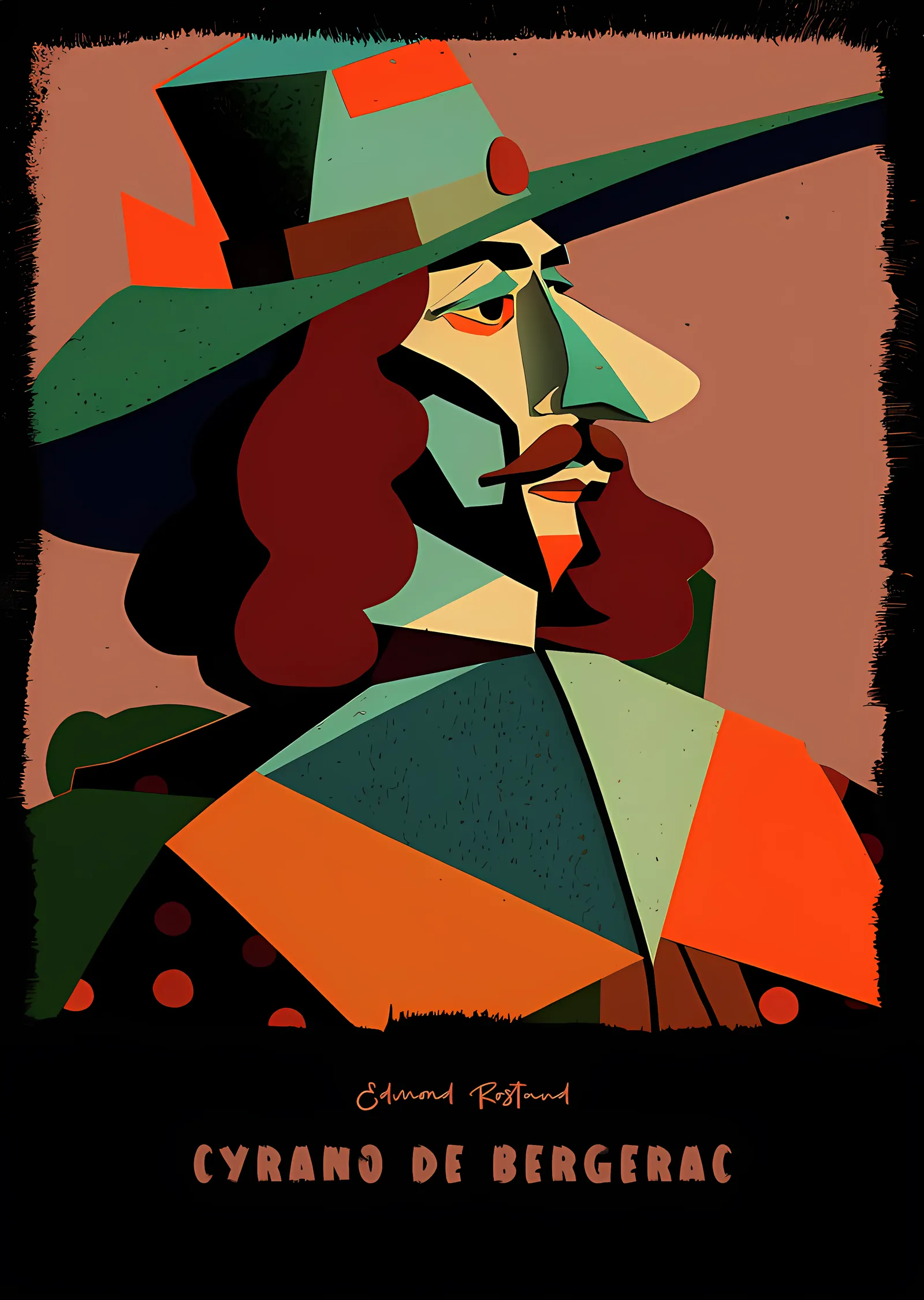 Cyrano de Bergerac metal tablo