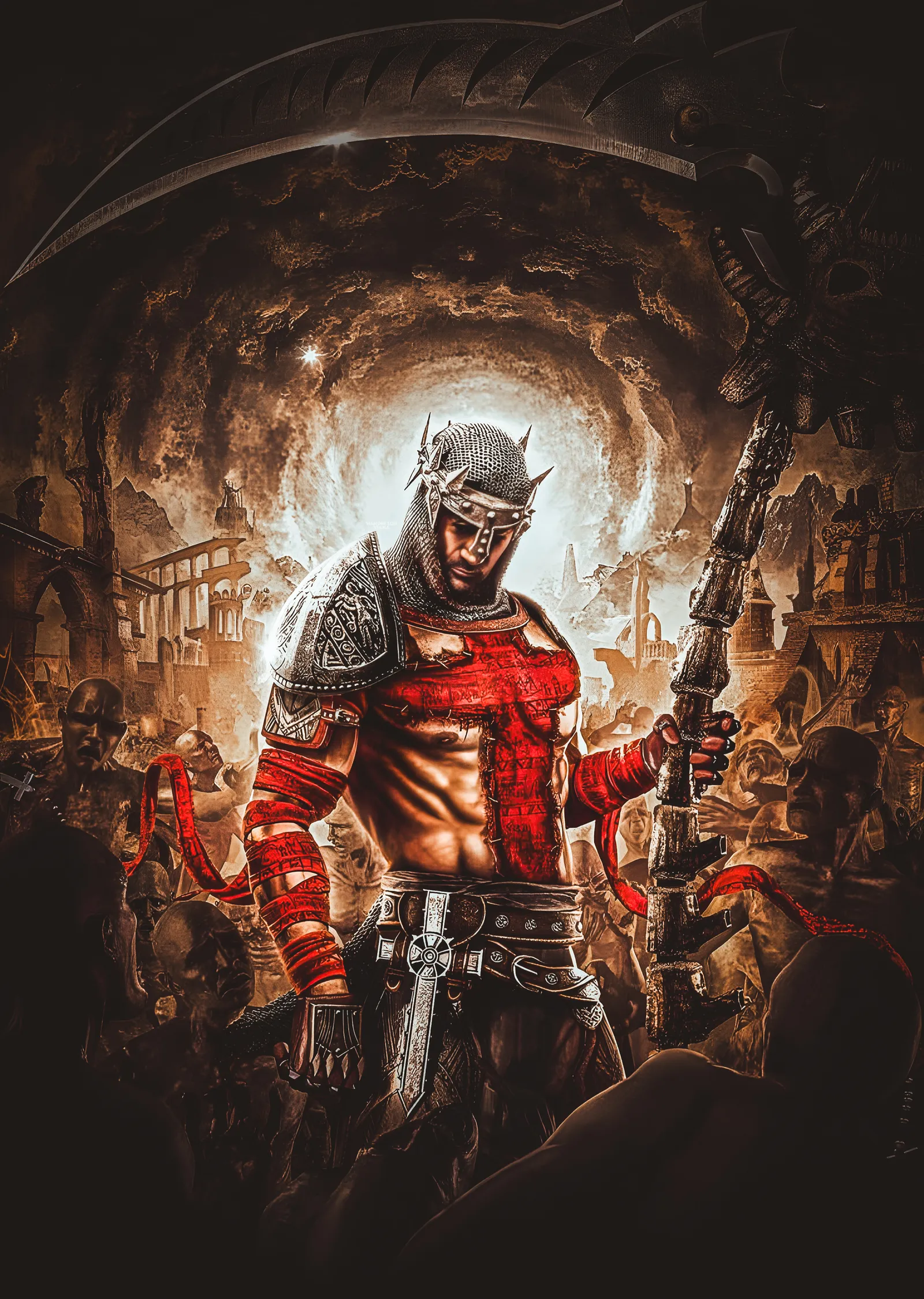 Dante's Inferno - Haçlı Şövalye metal tablo