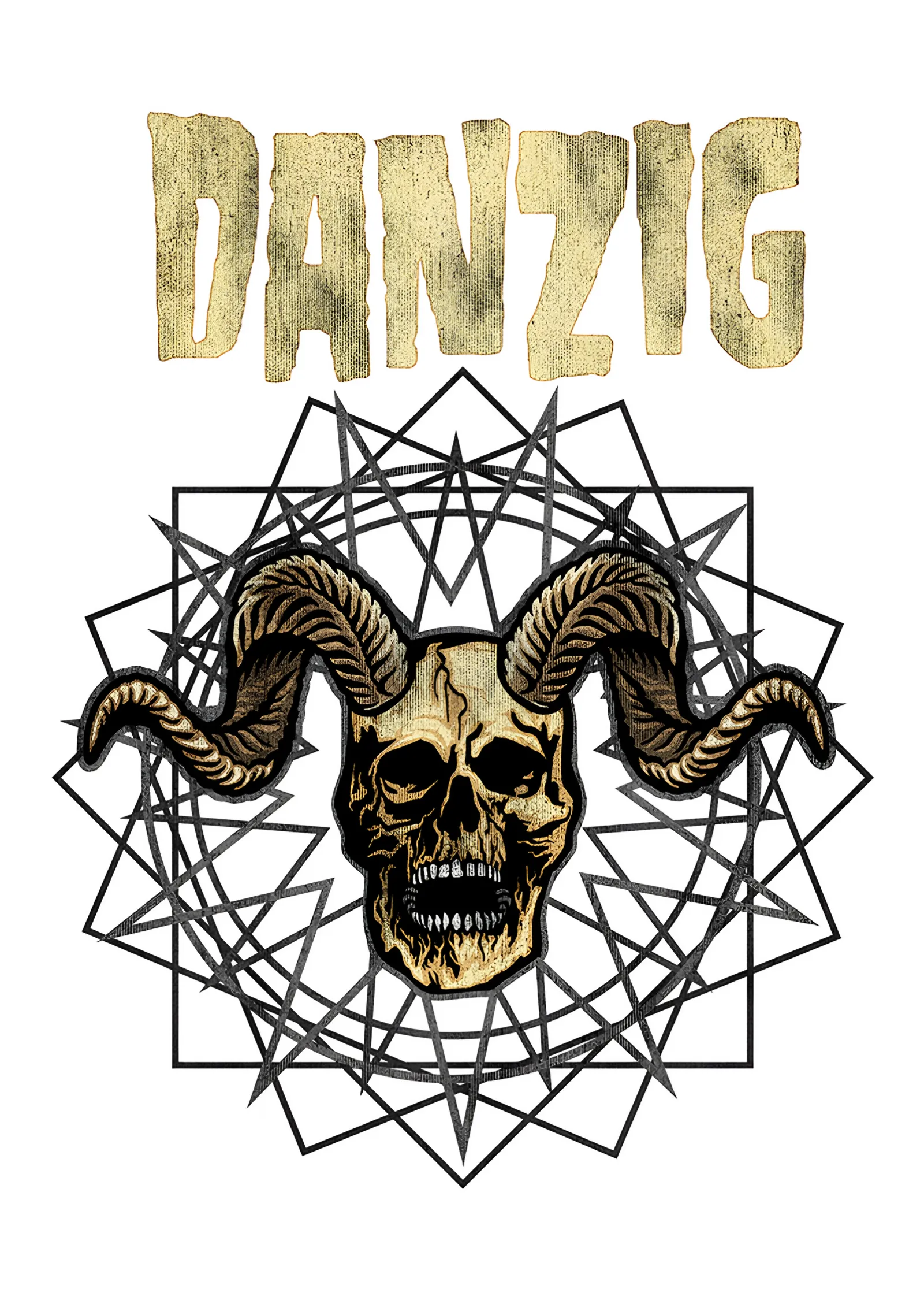 Danzig: Boynuzlu Kafatası Amblemi metal tablo