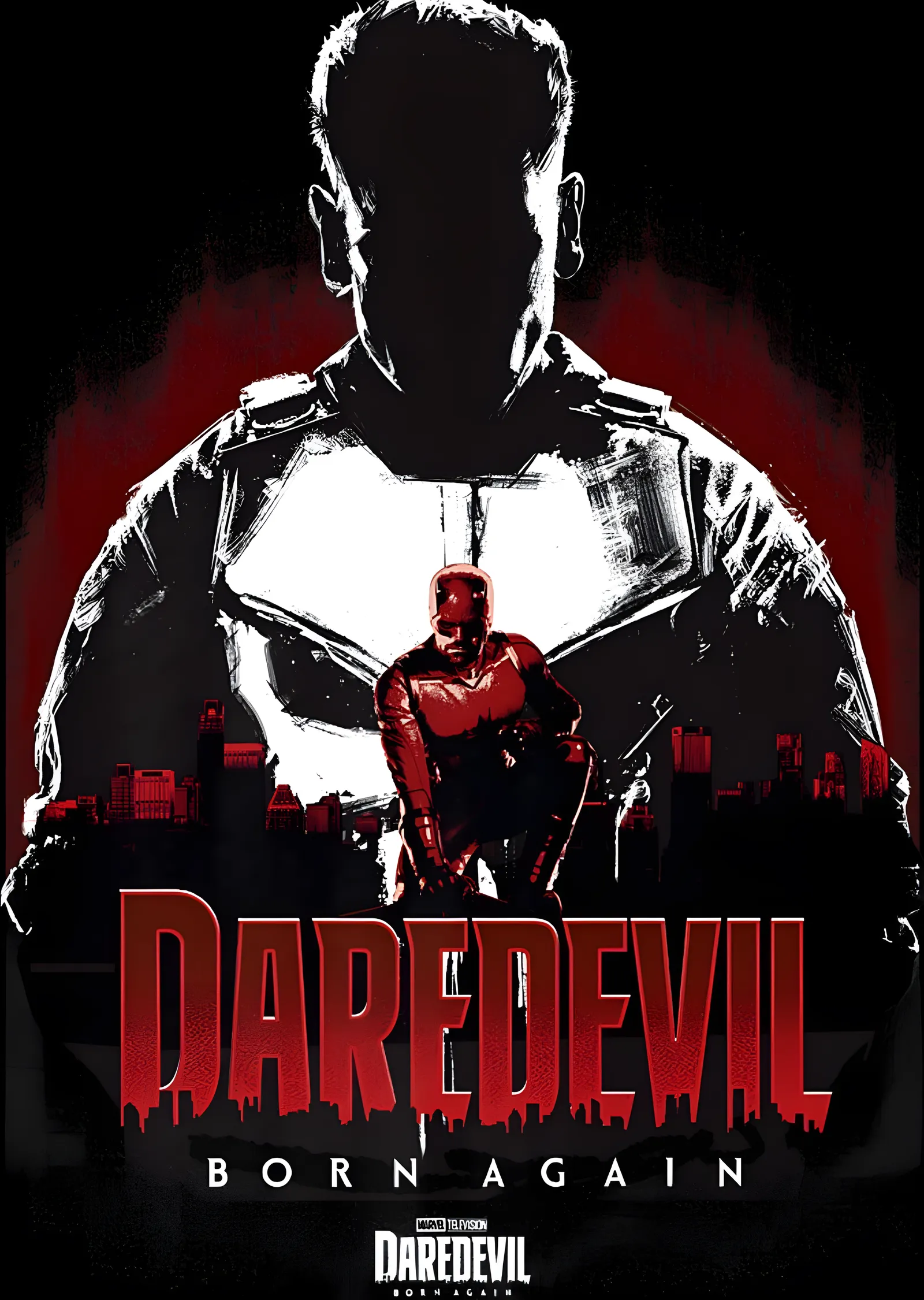 Daredevil - Born Again Siluet metal tablo