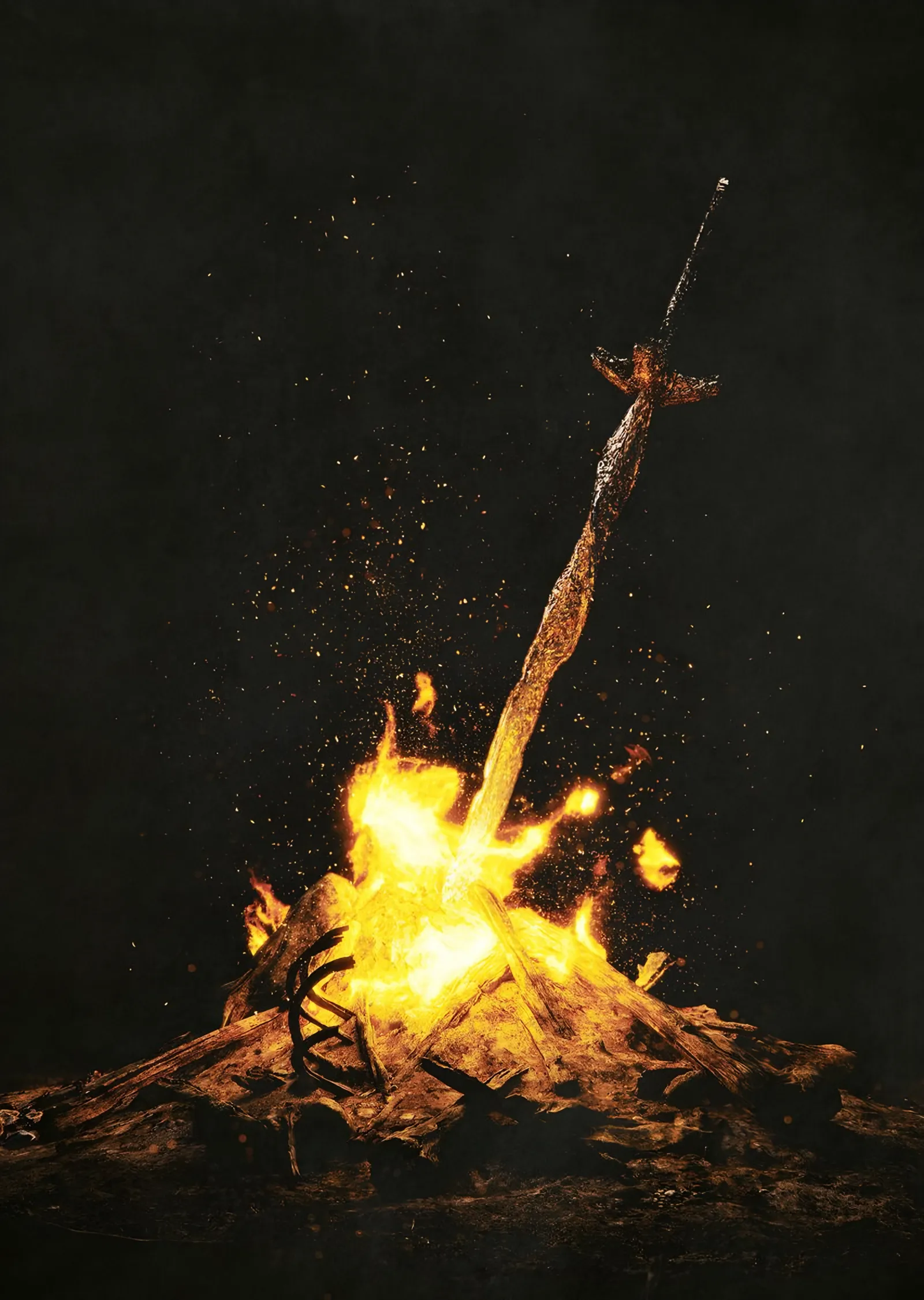 Dark Souls III - Ateş ve Kılıç metal tablo