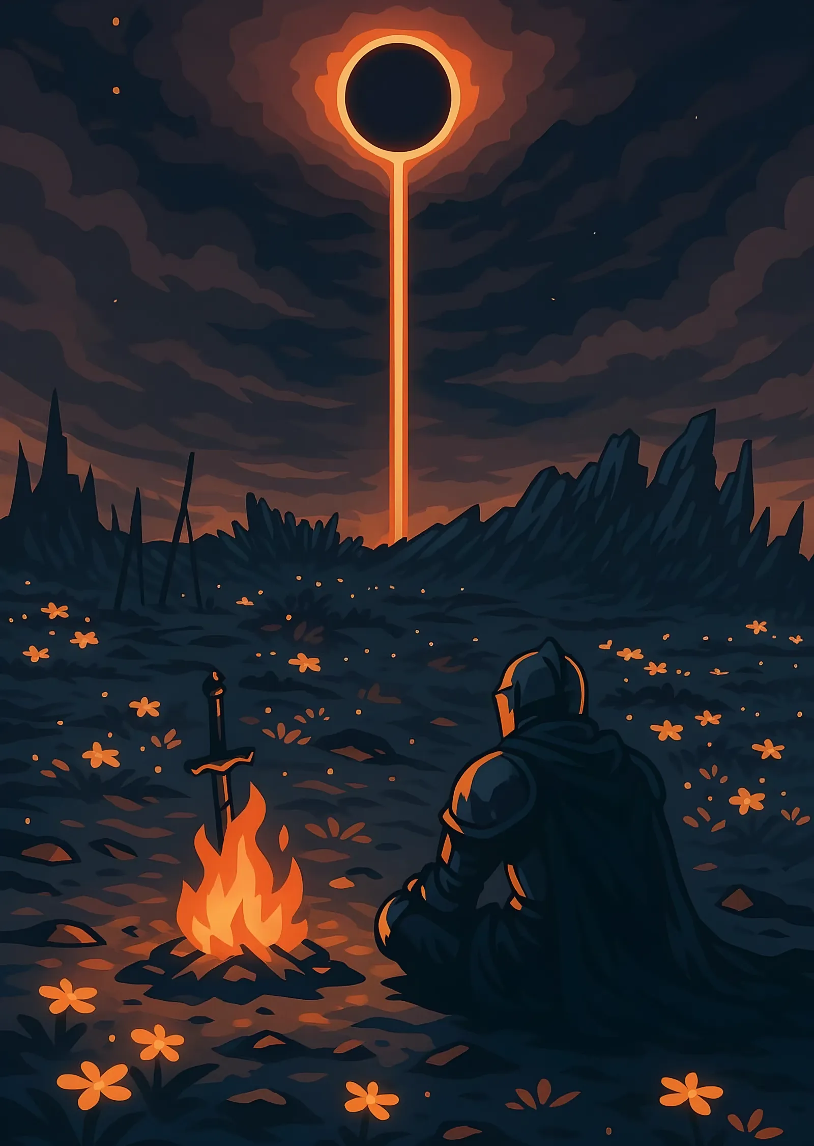 Dark Souls - Kiln of the First Flame metal tablo