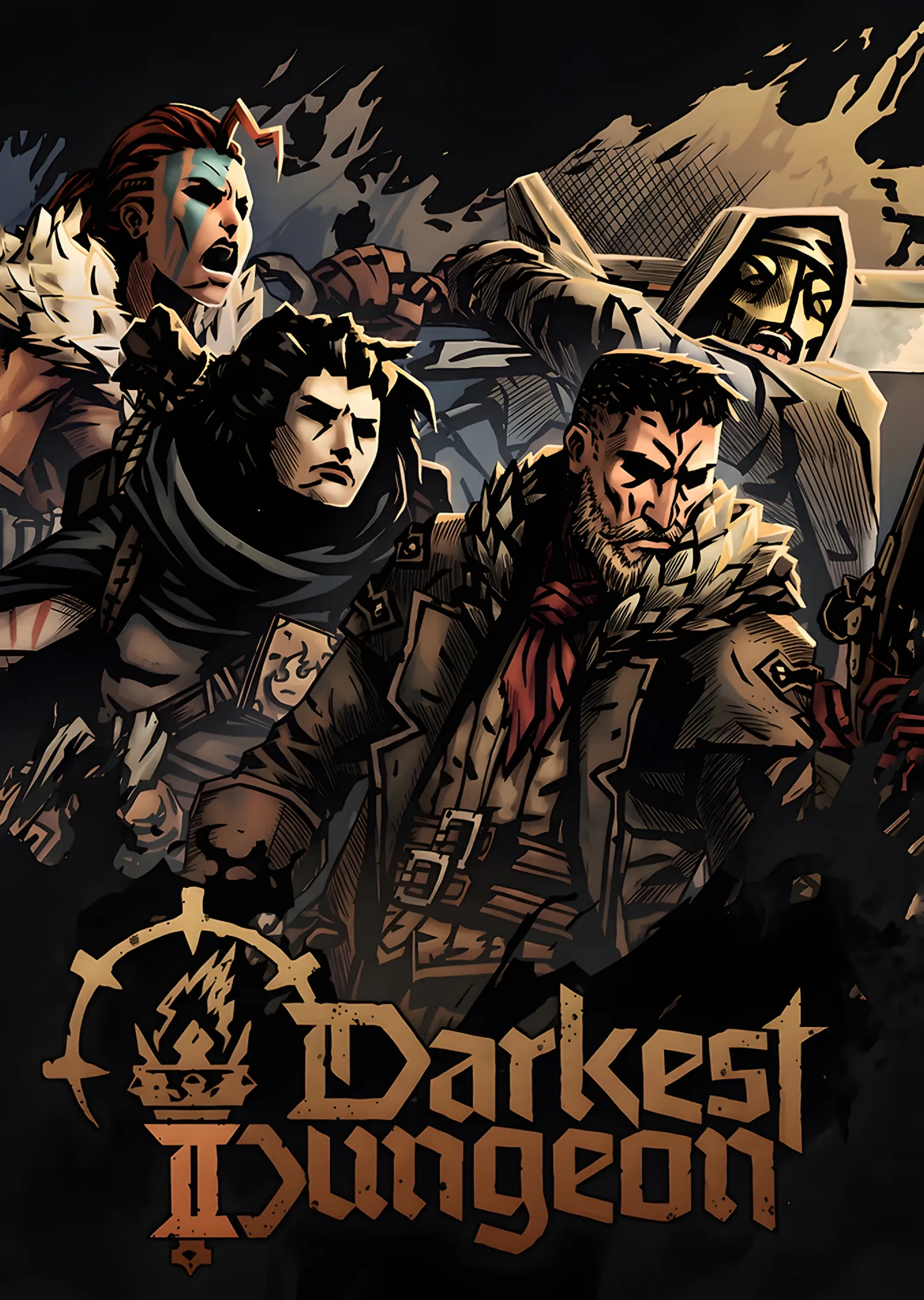Darkest Dungeon II: Gri Zeminde Maceracı Kadro metal tablo