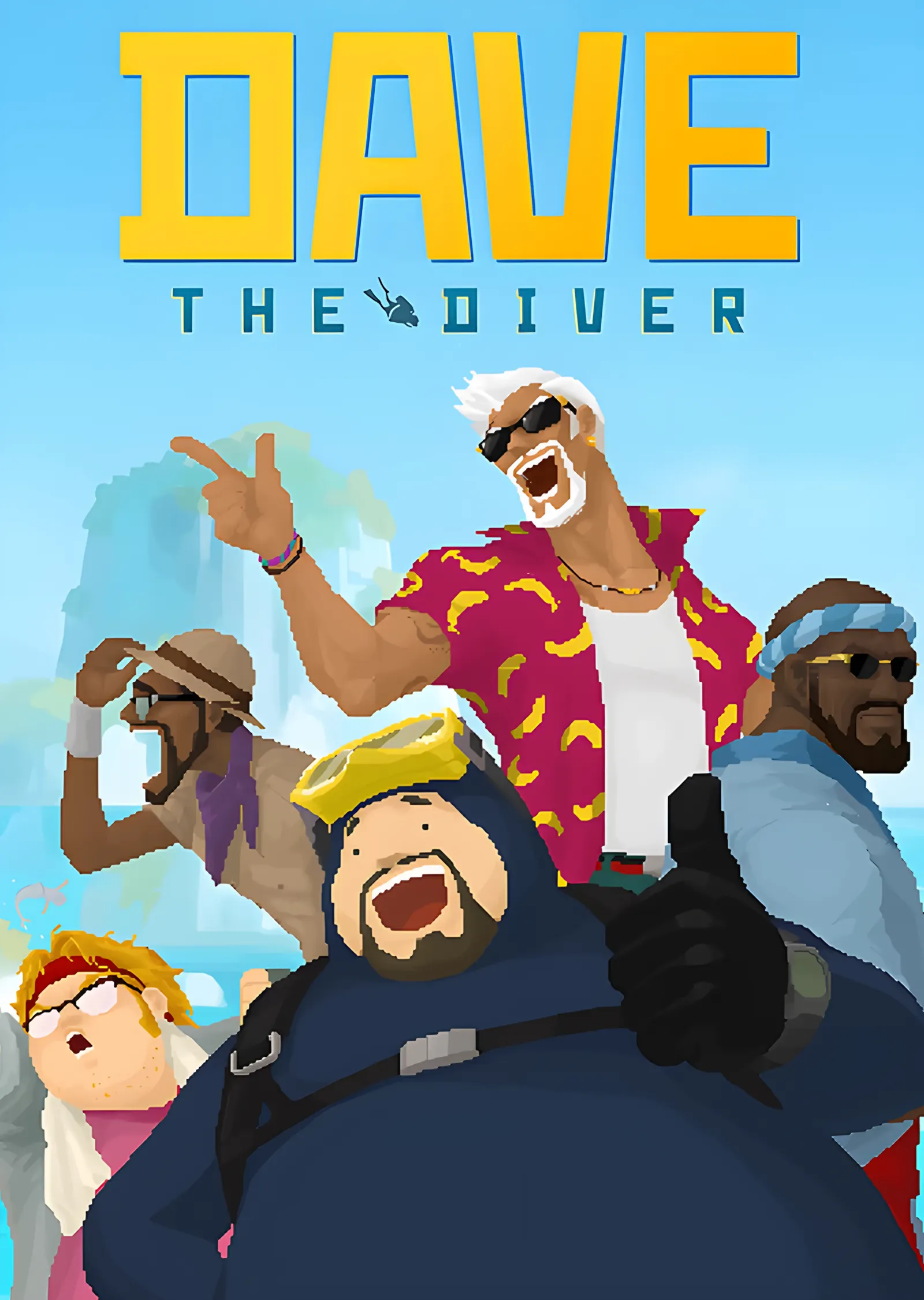 Dave the Diver: Sushi Ekibinin Kadrosu metal tablo
