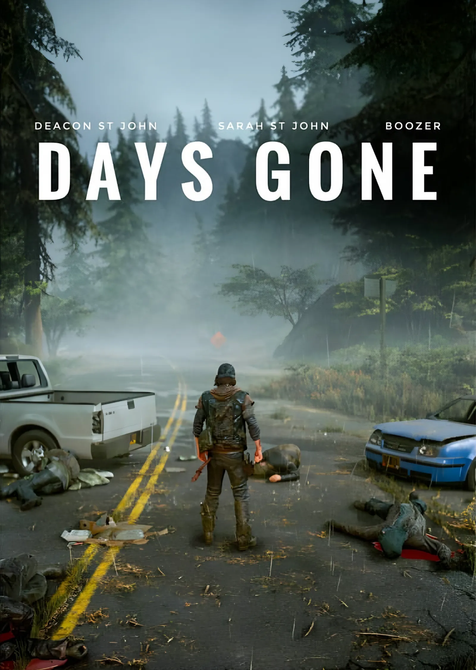 Days Gone: Terk Edilmiş Yol metal tablo