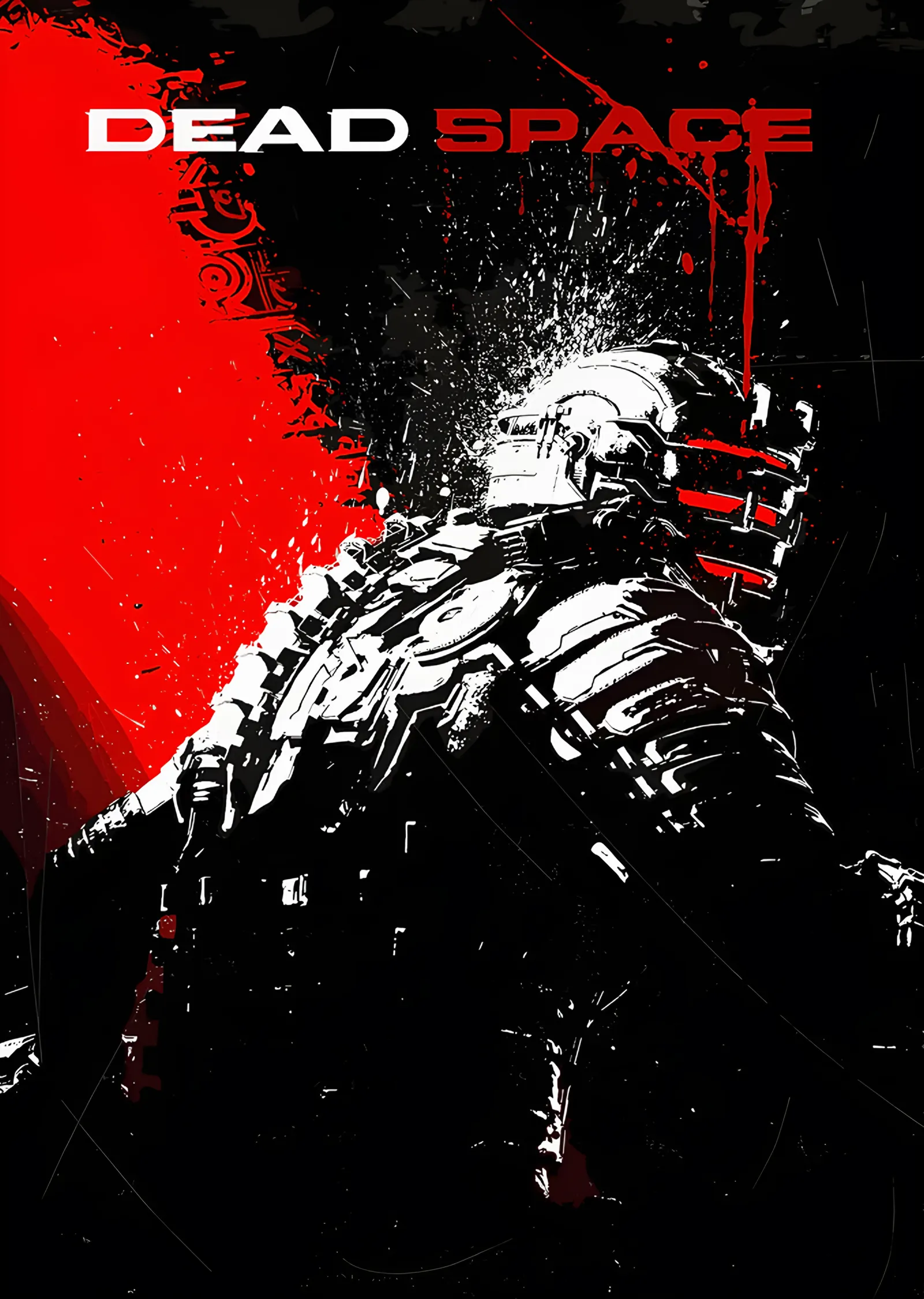 Dead Space: Kızıl Zeminde Parçalanan Zırh metal tablo
