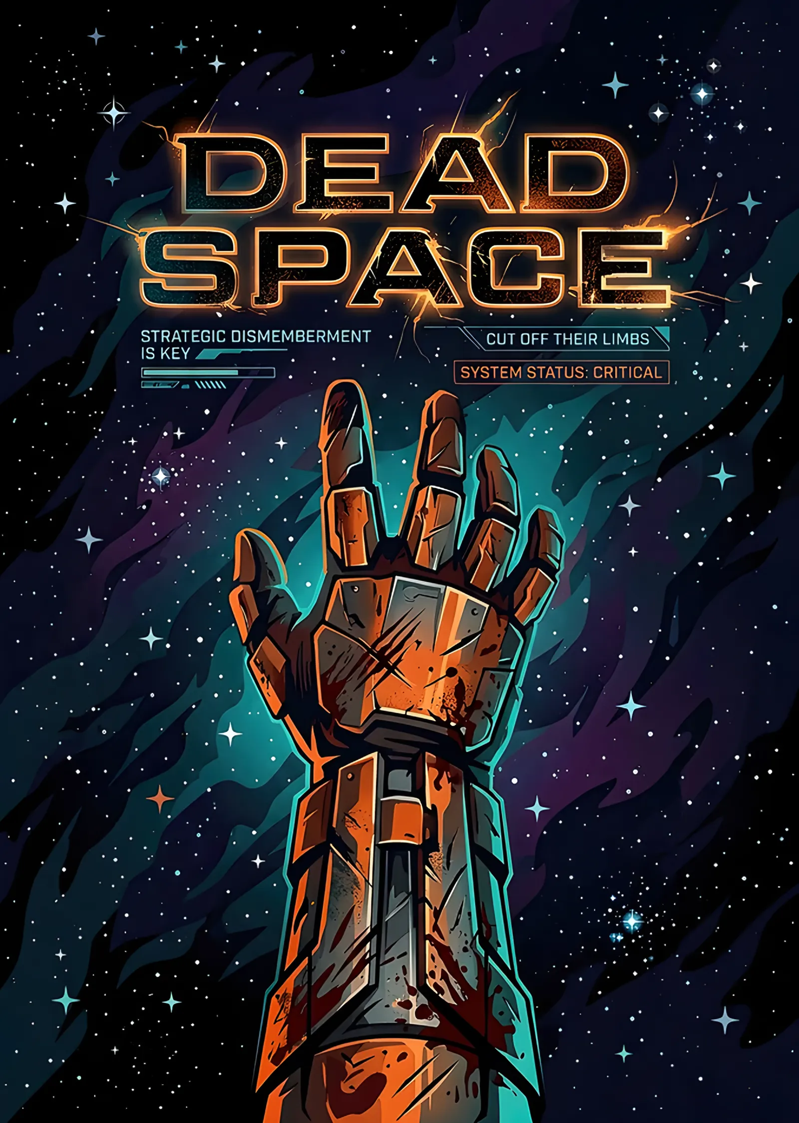 Dead Space: Yıldızların Arasında Uzanan El metal tablo