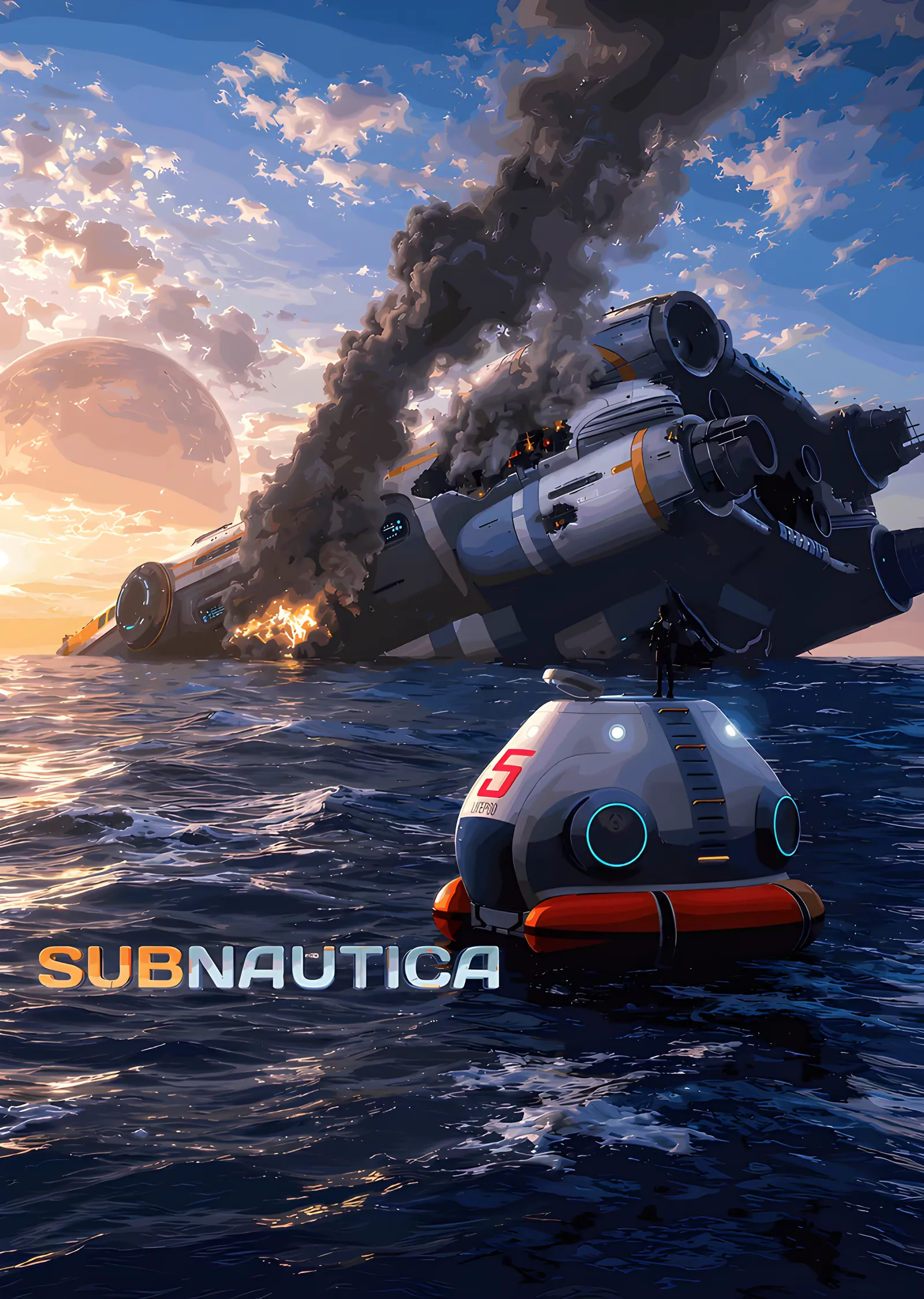 Subnautica metal tablo