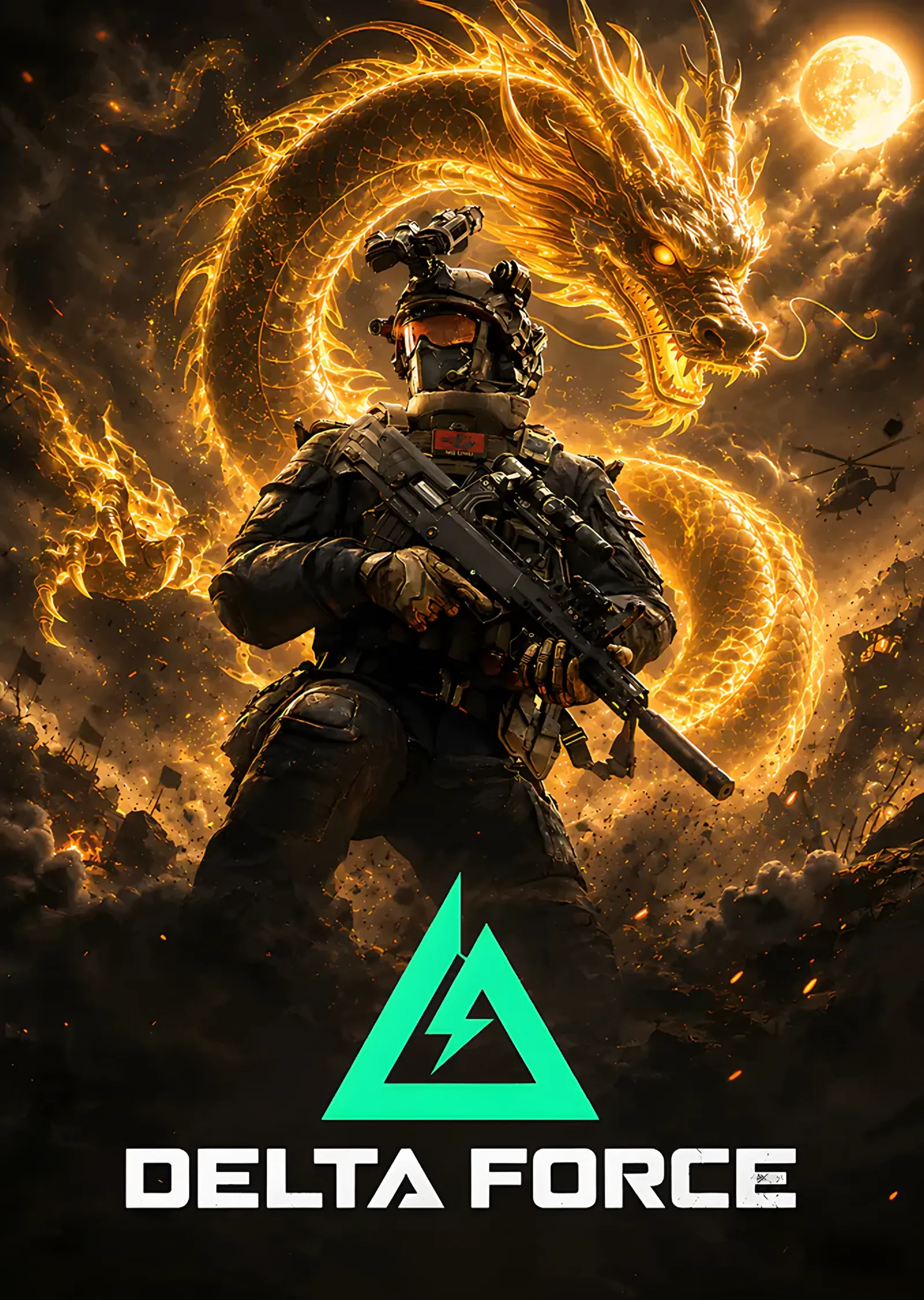 Delta Force: Altın Ejderha ve Operatör metal tablo
