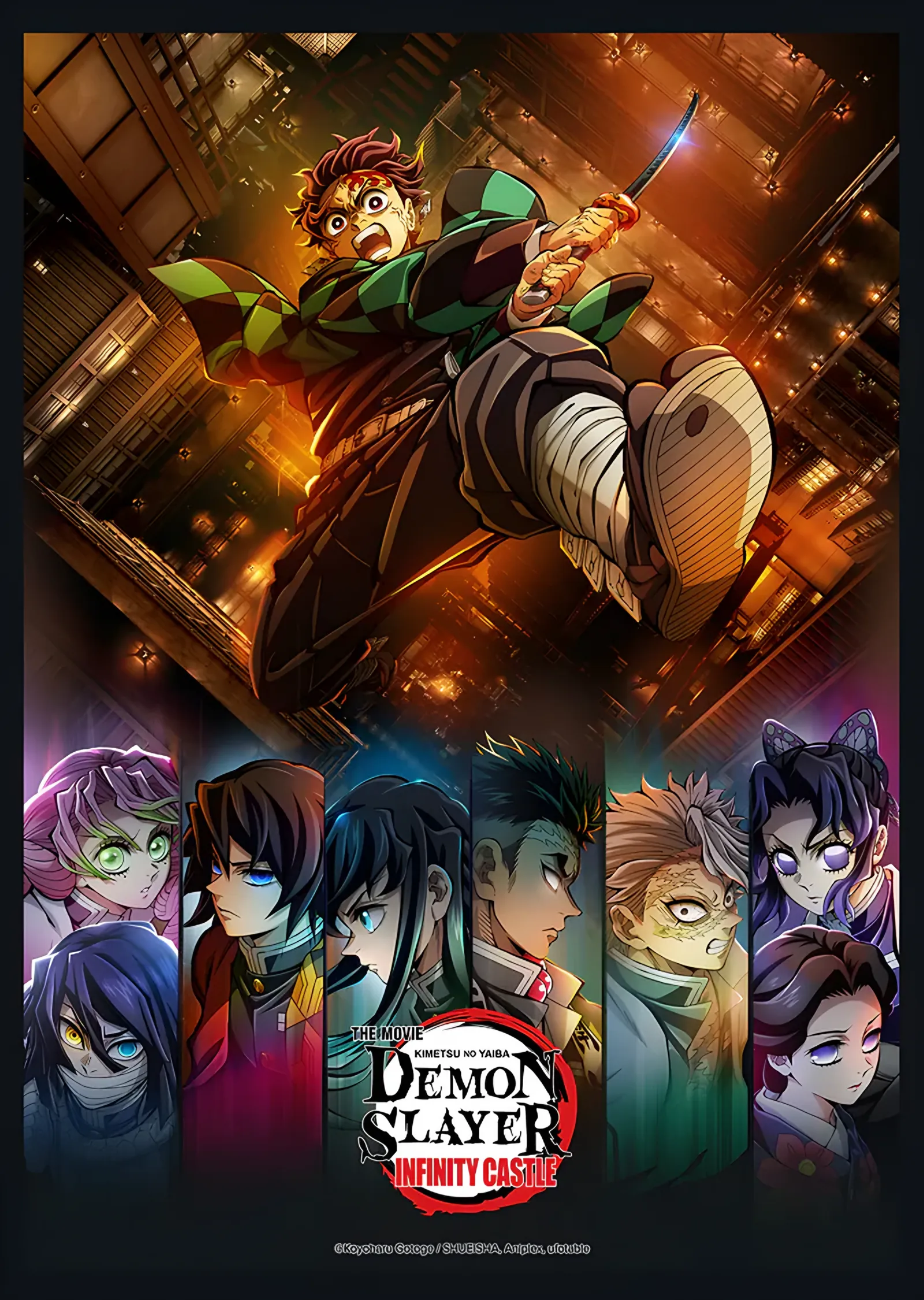 Demon Slayer: Sonsuz Kale'de Tanjiro'nun Yükselişi metal tablo