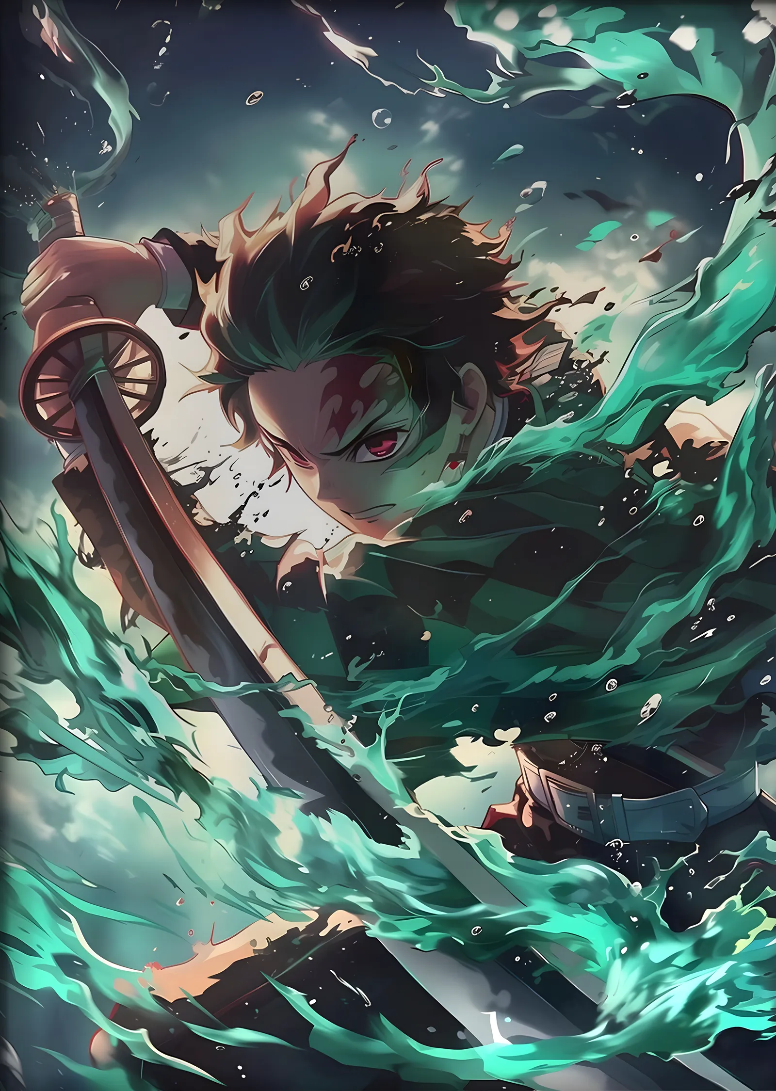 Demon Slayer: Su Nefesi metal tablo