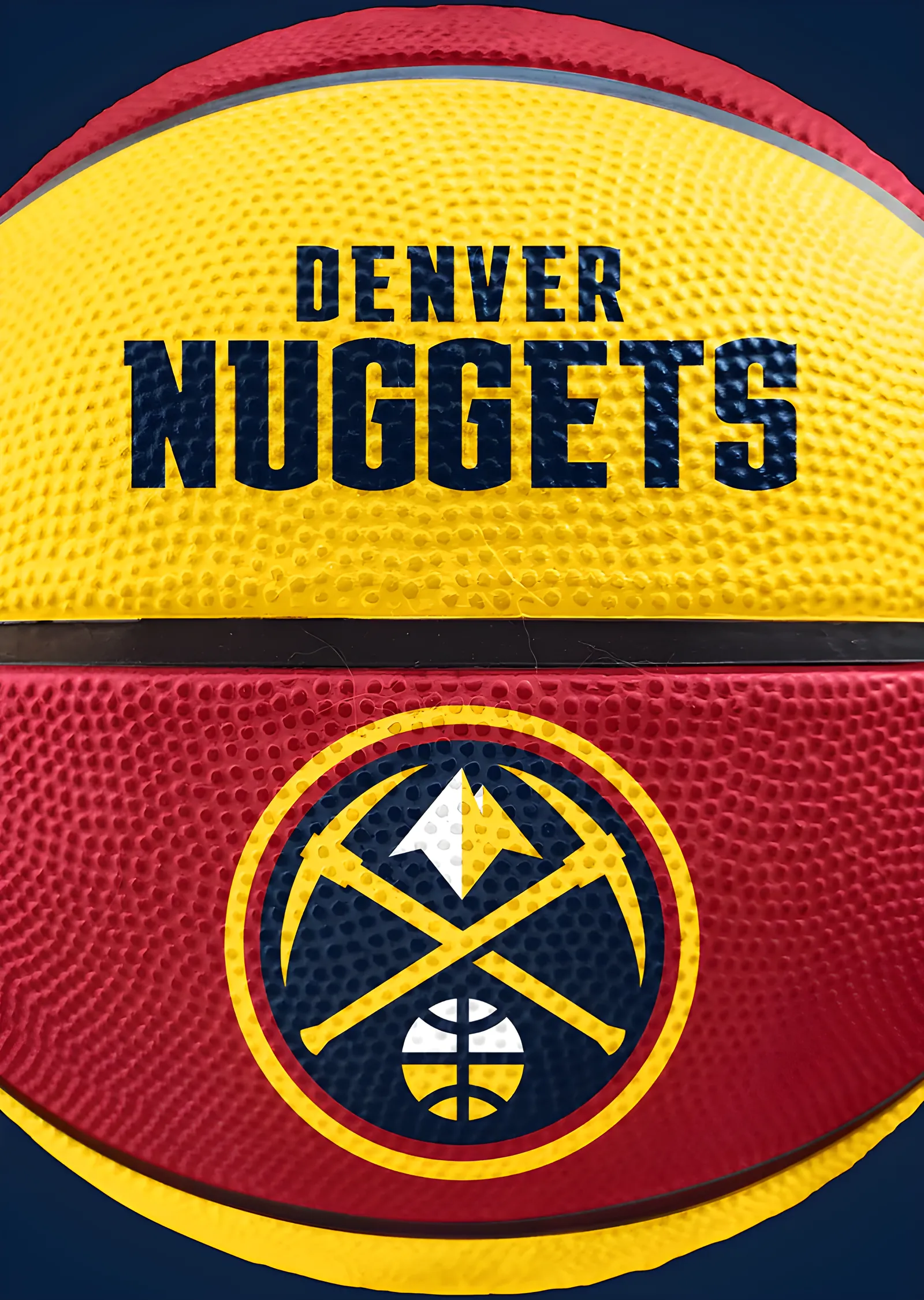 Denver Nuggets - Basketbol Topu metal tablo