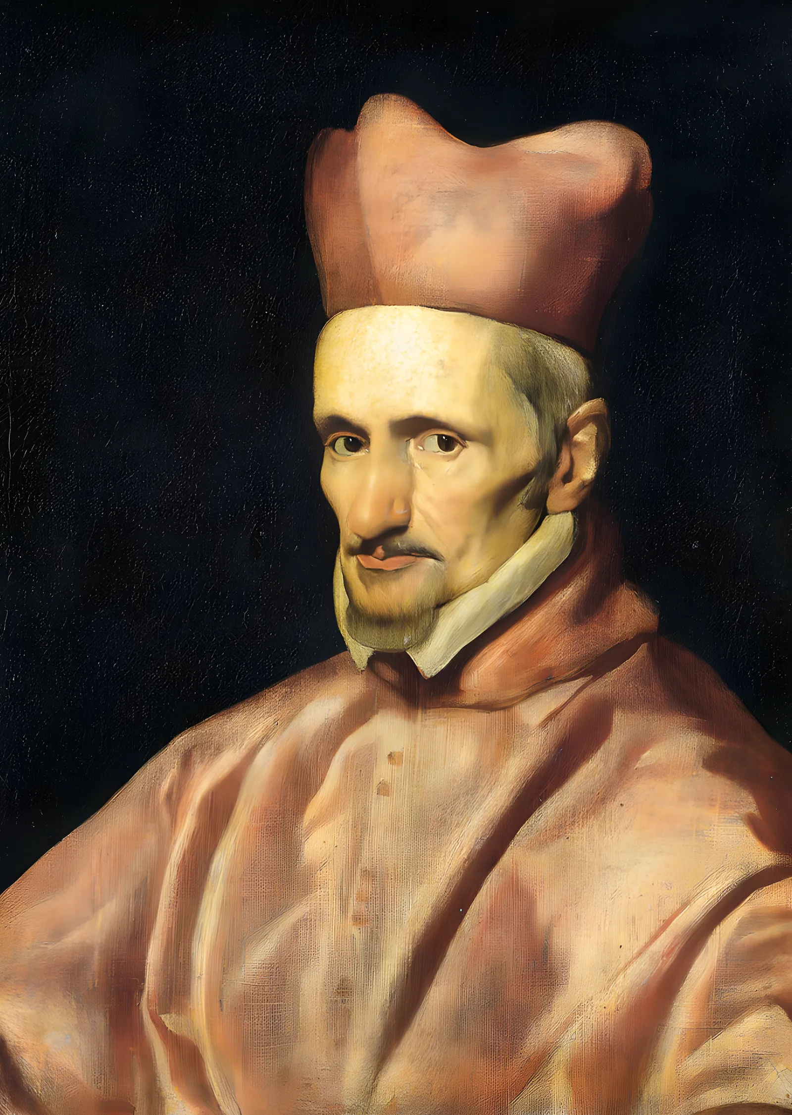 Diego Velázquez: Kardinal Gaspar de Borja metal tablo