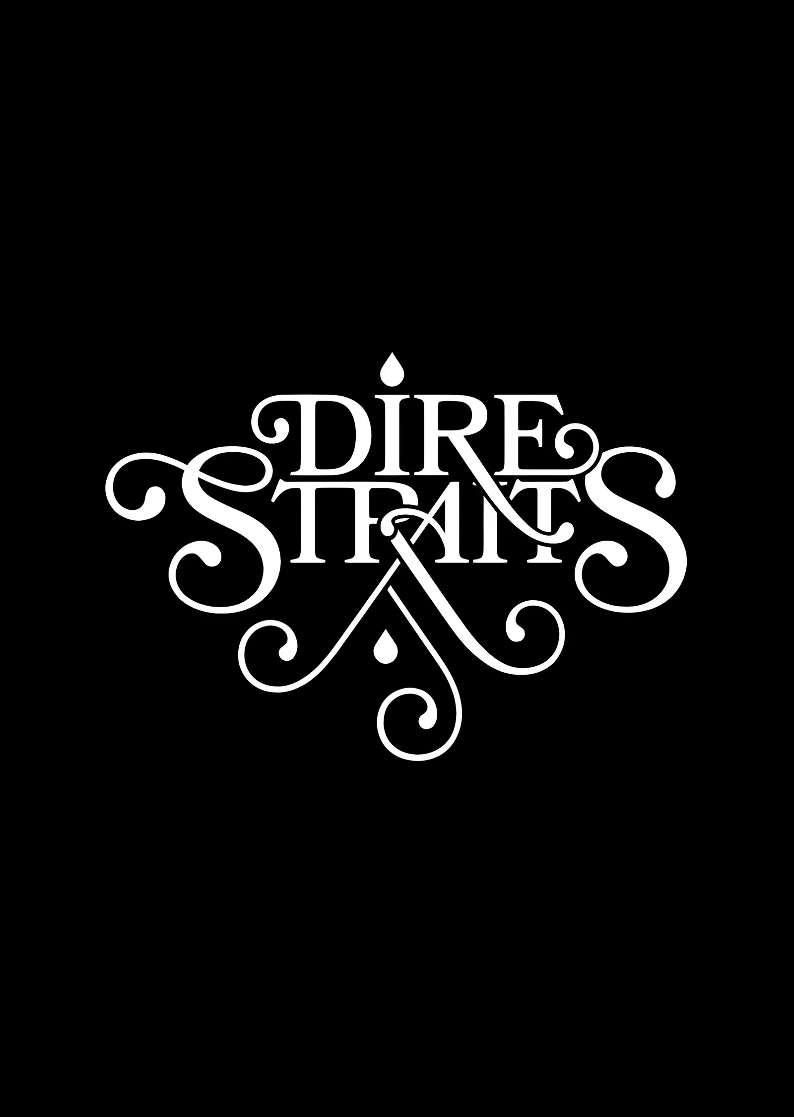 Dire Straits: Logo metal tablo