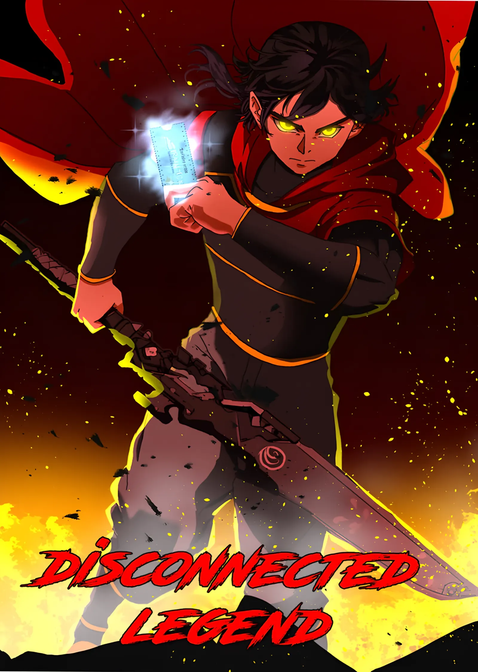 Disconnected Legend: Kızıl Pelerinli Kılıç Ustası metal tablo
