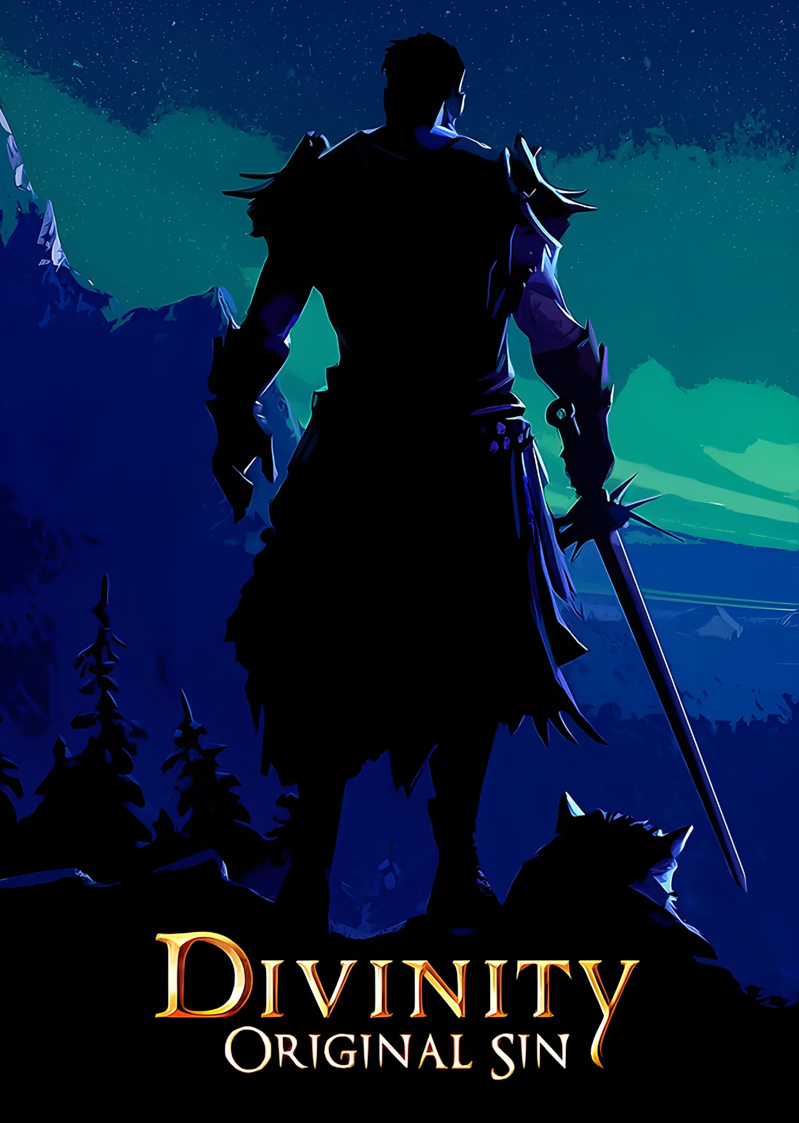 Divinity: Original Sin - Gece Silüeti metal tablo