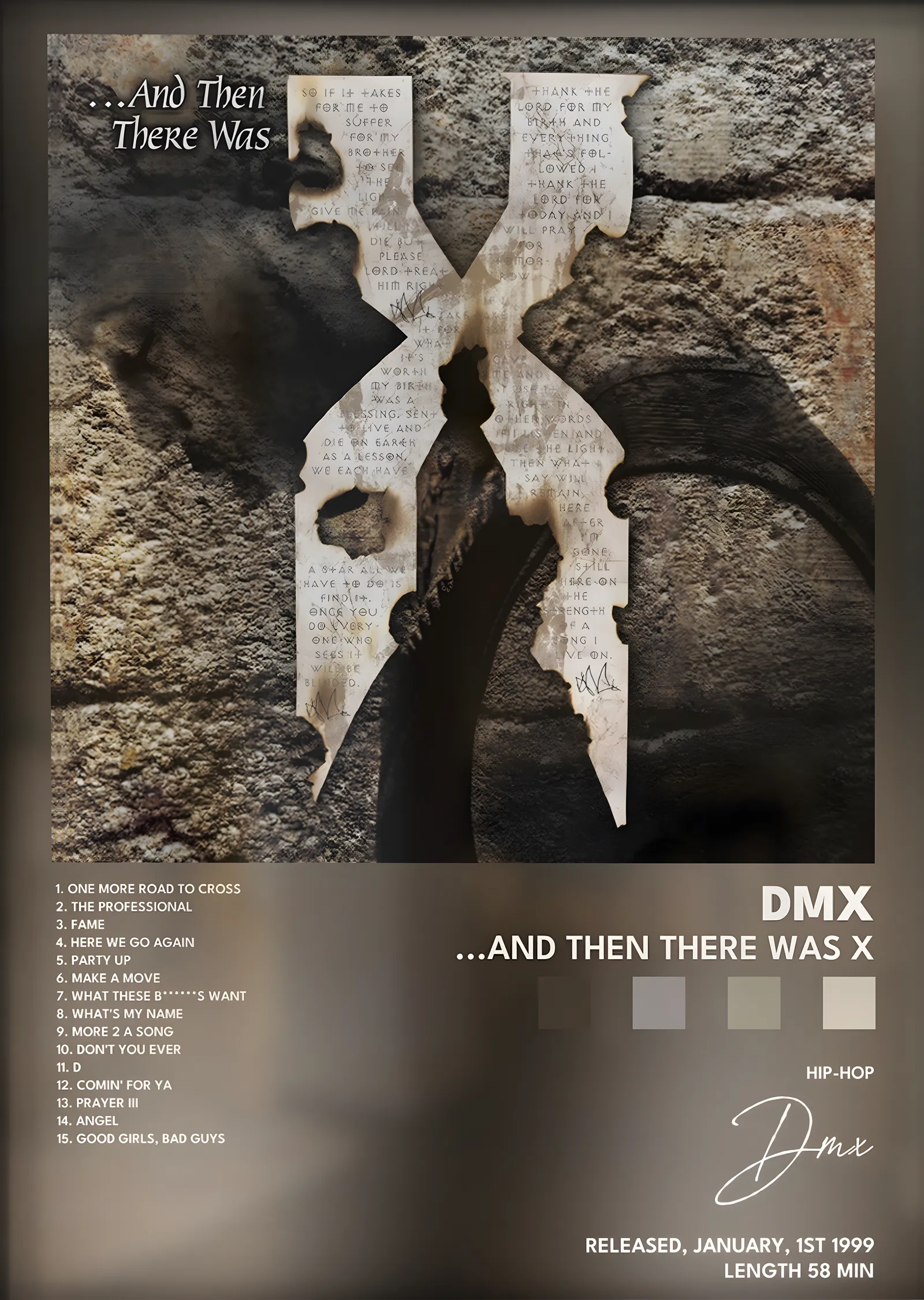 DMX: ...And Then There Was X metal tablo