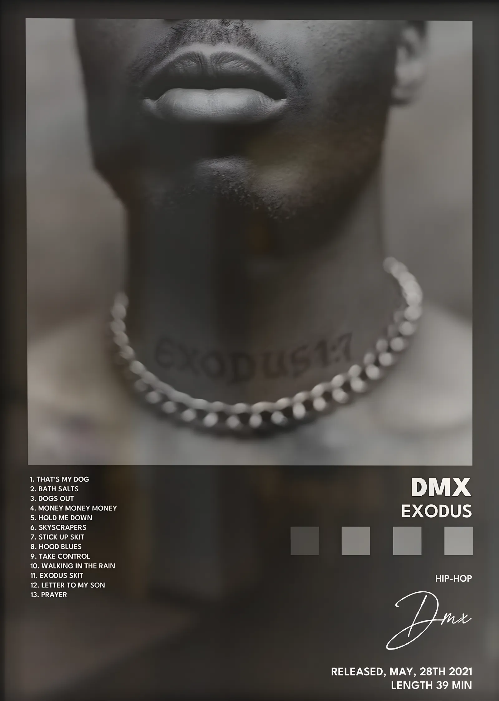 DMX: Exodus metal tablo
