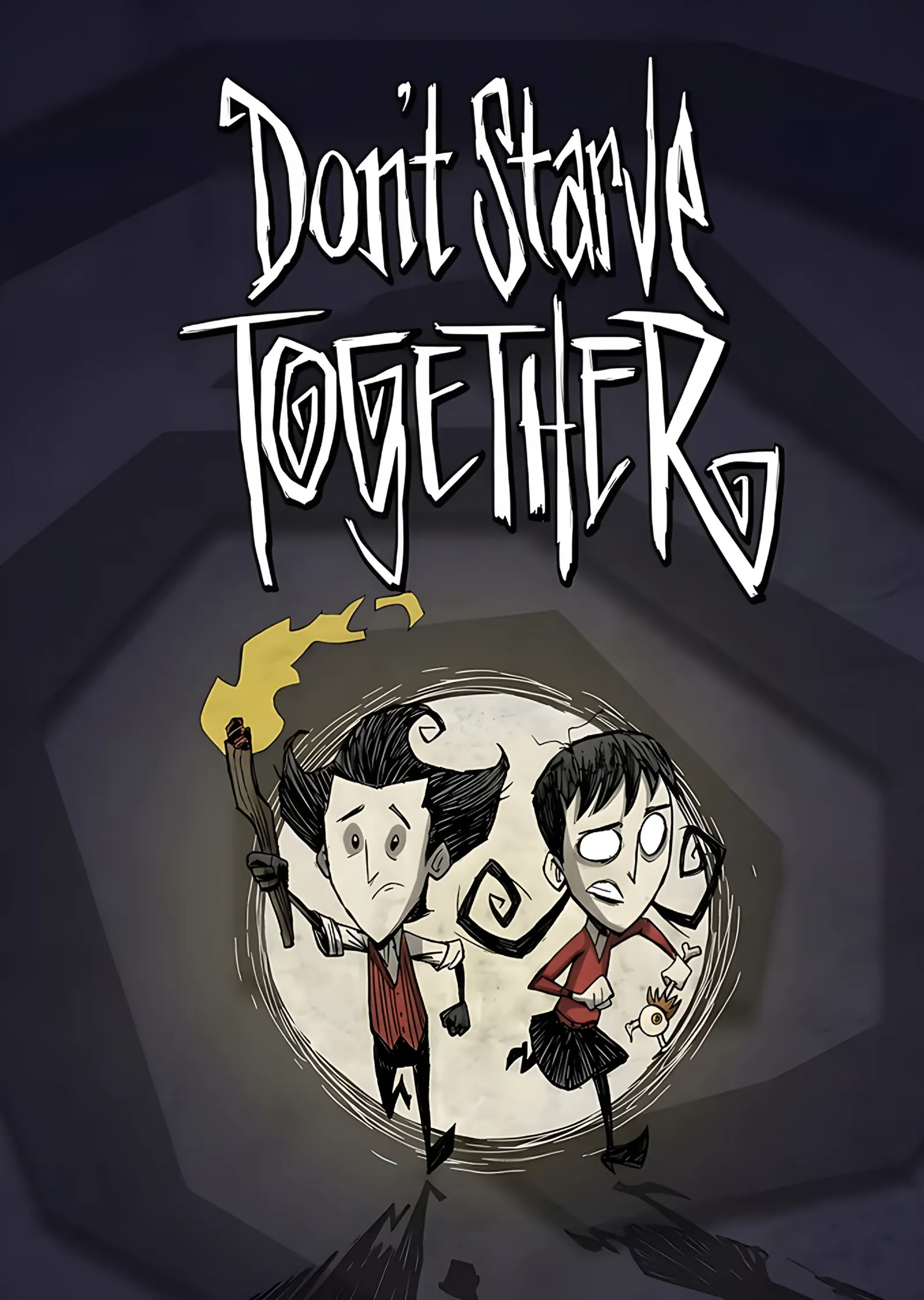 Don't Starve Together: Karanlıkta İki Figür metal tablo