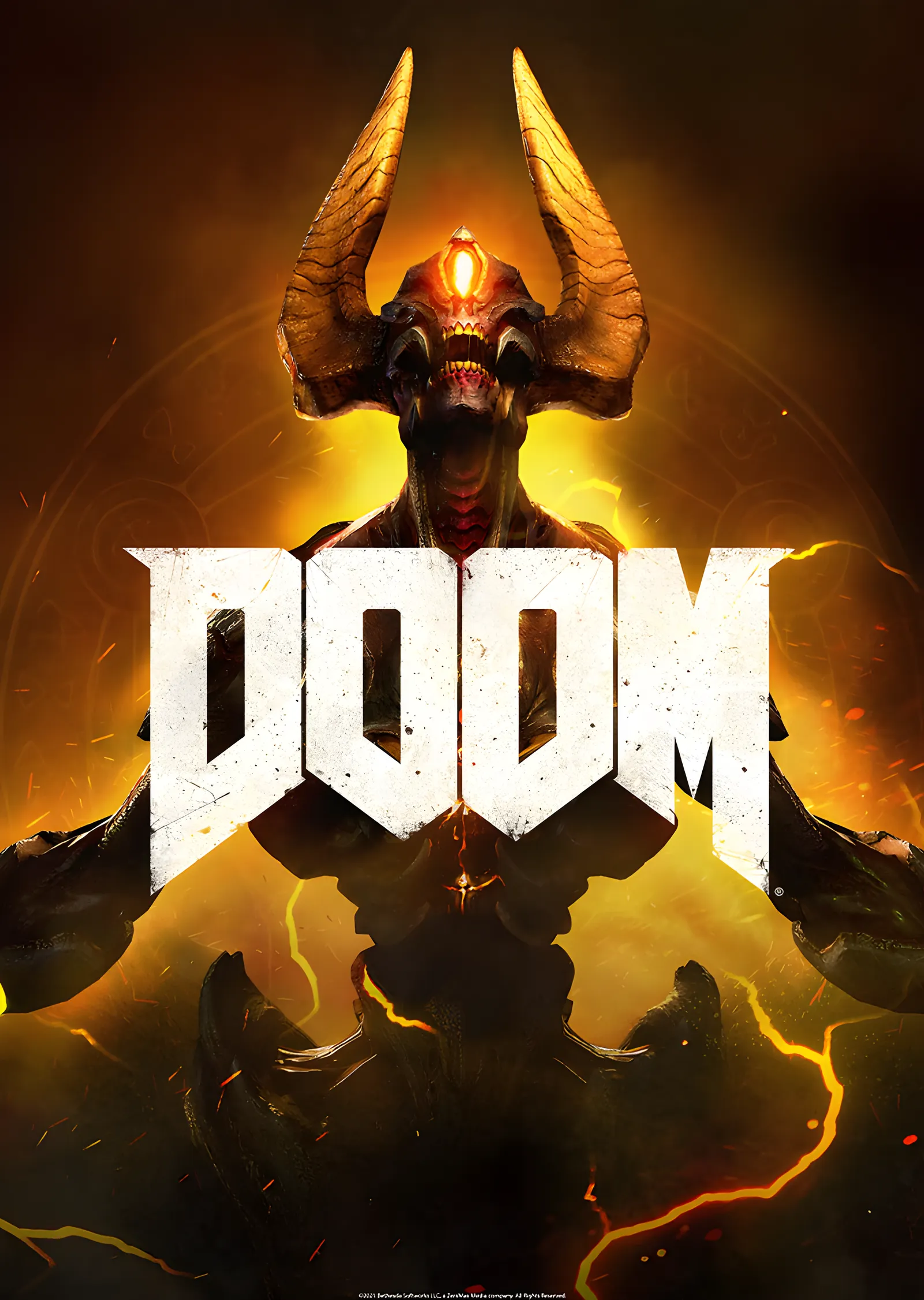 DOOM - Boynuzlu İblis metal tablo