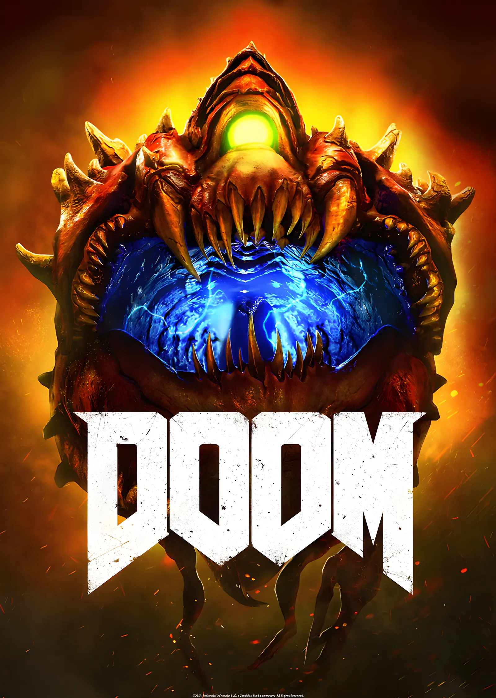 DOOM - Cacodemon metal tablo