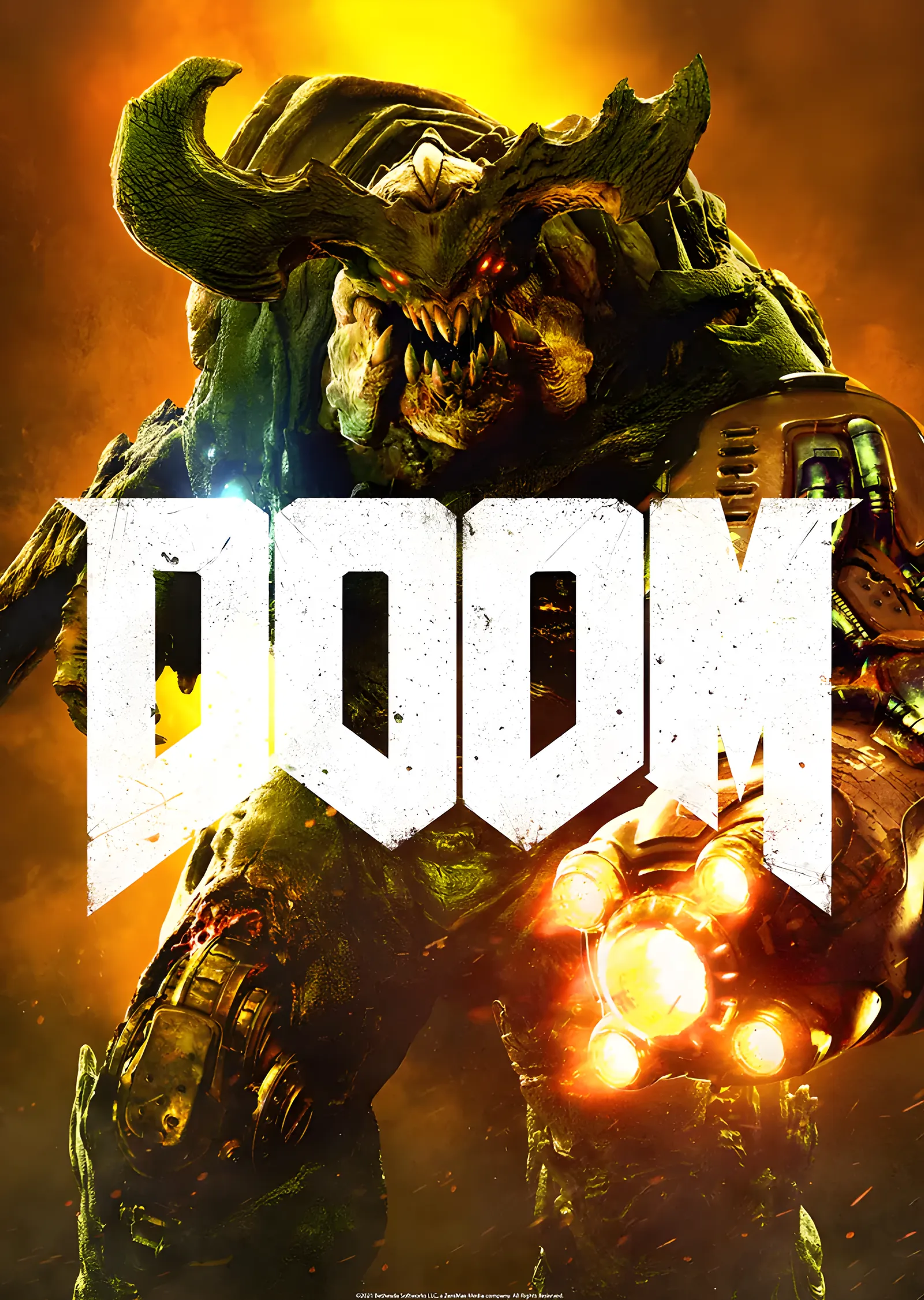 DOOM - Cyberdemon metal tablo