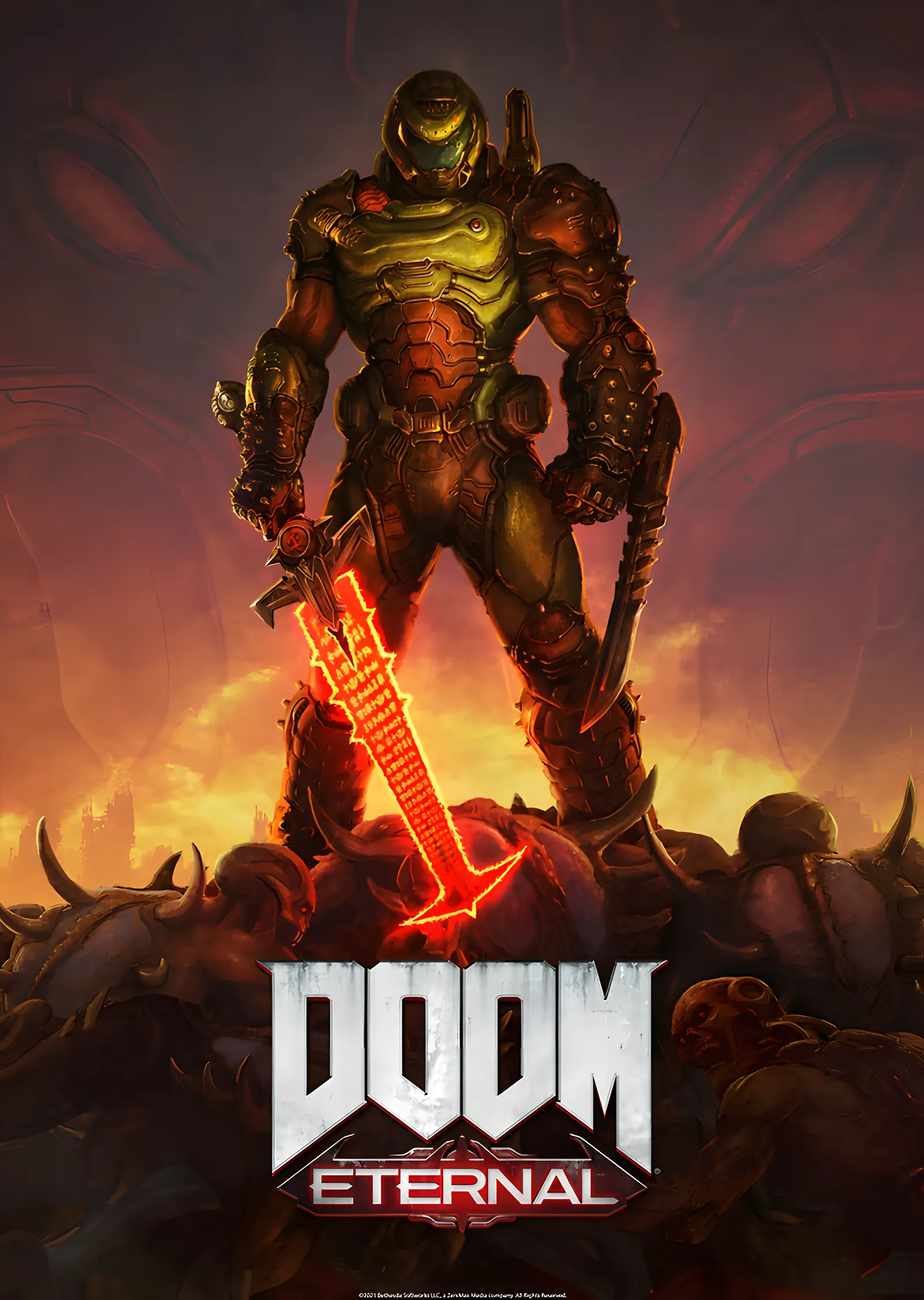 DOOM Eternal - Slayer metal tablo