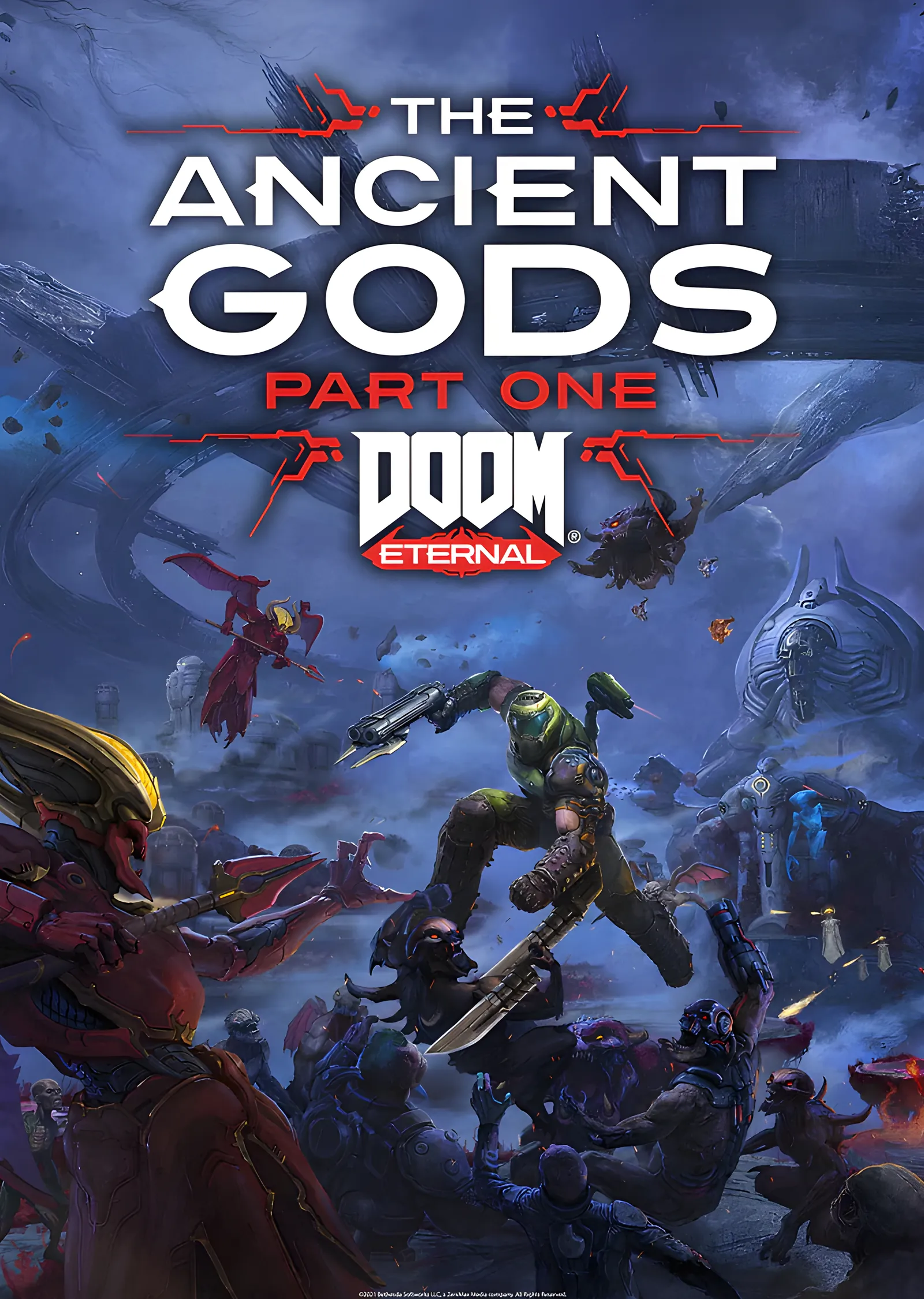 DOOM Eternal - The Ancient Gods metal tablo