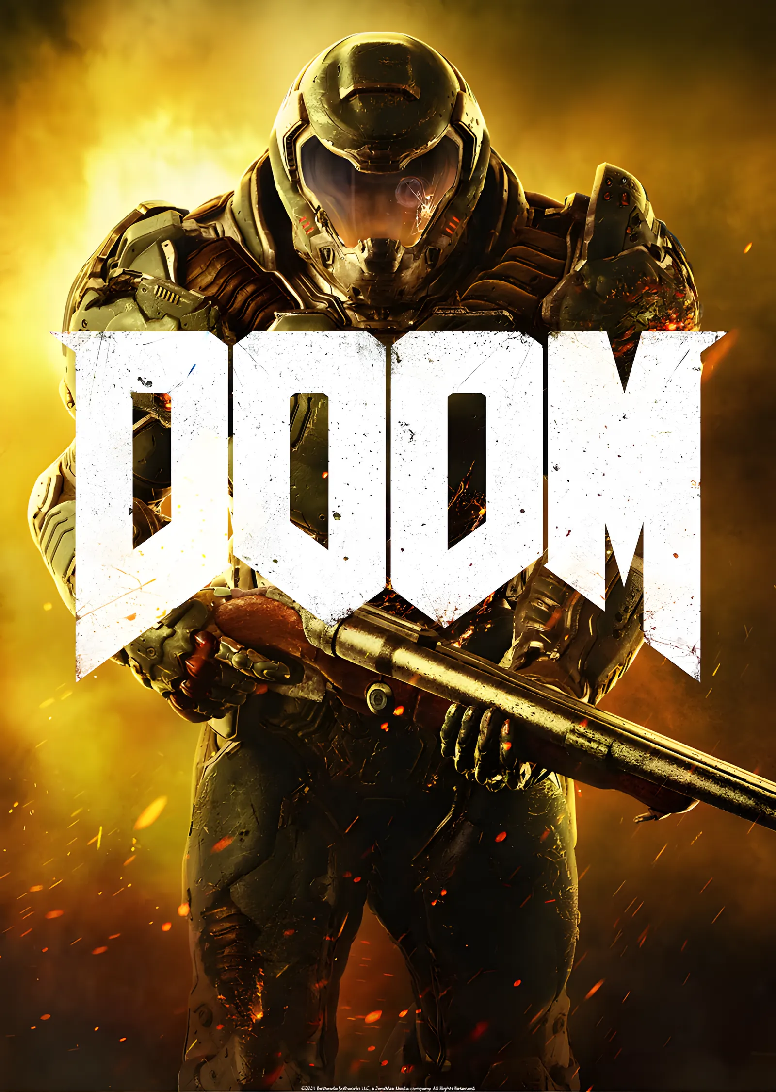 DOOM - Marine metal tablo