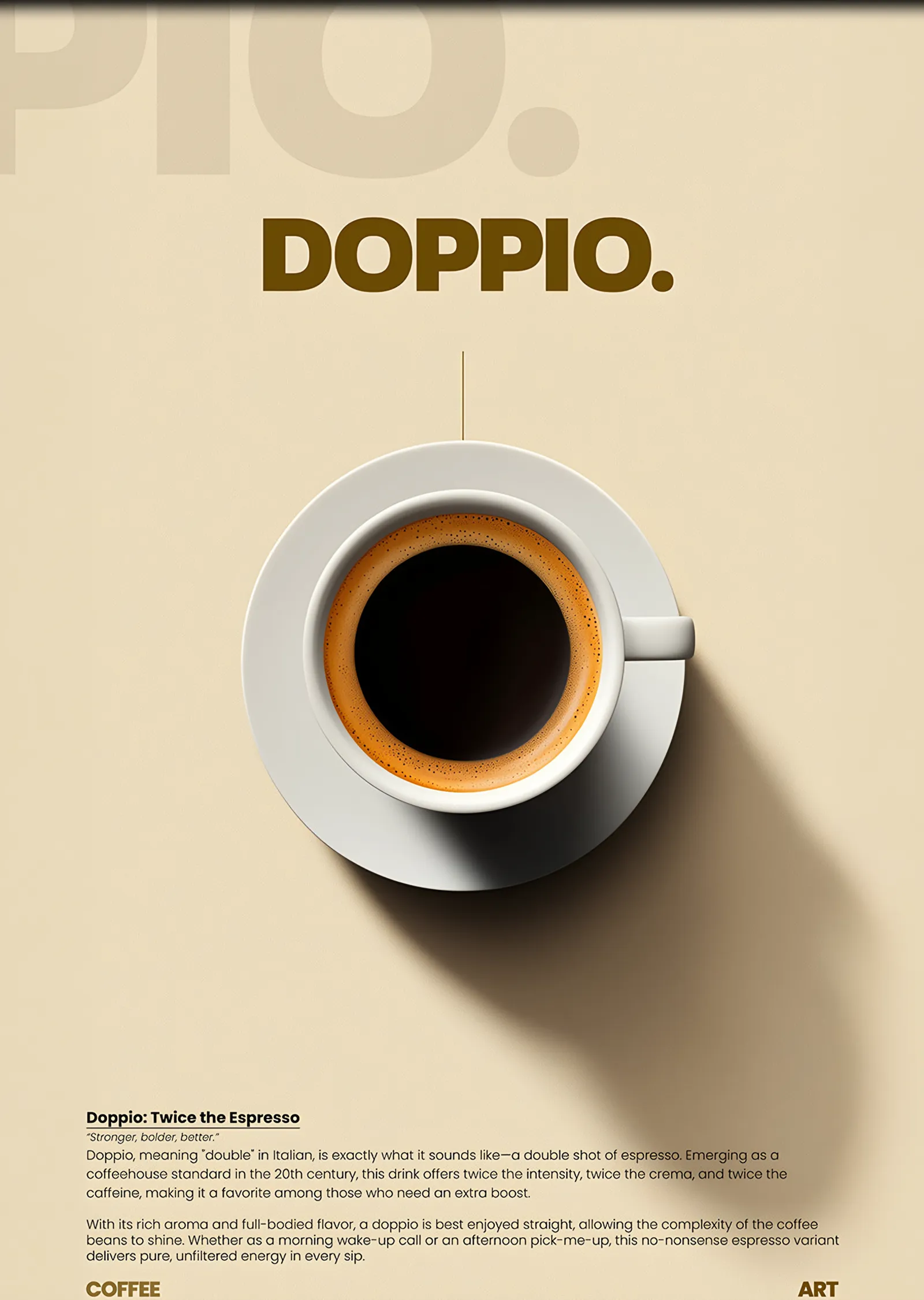 Doppio Krem Zemin metal tablo