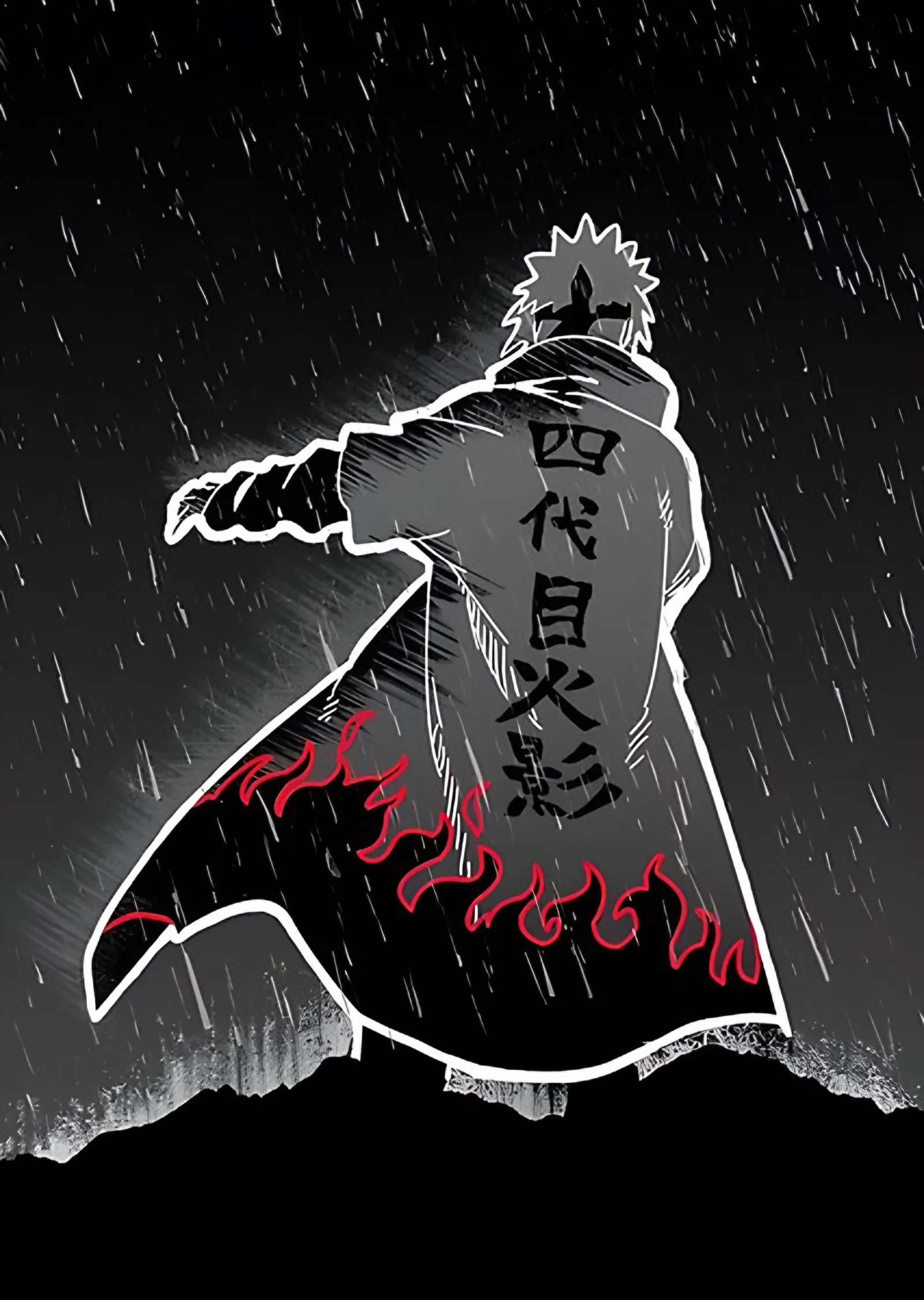 Dördüncü Hokage Pelerini metal tablo