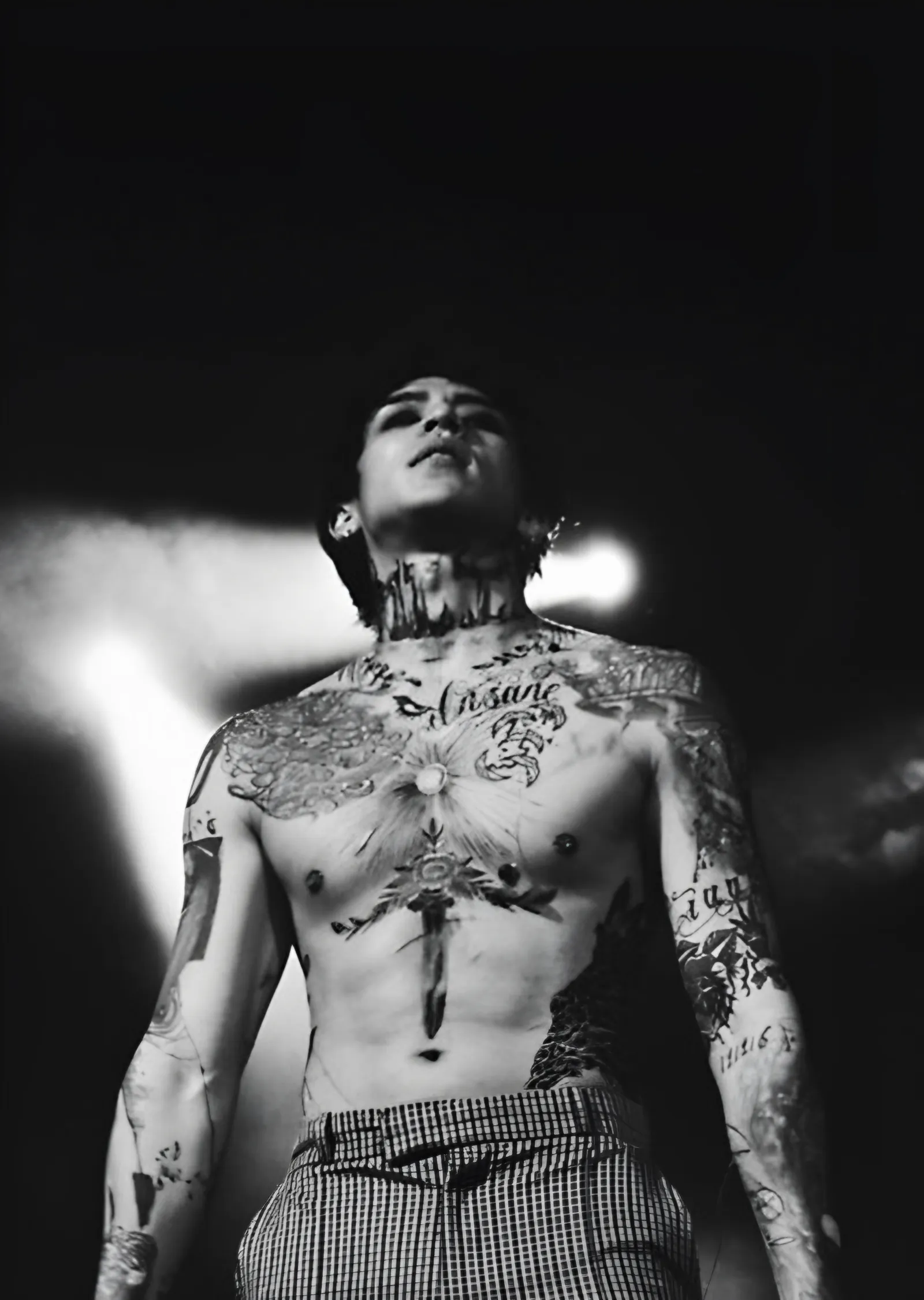 DPR IAN - Siyah Beyaz Sahne metal tablo