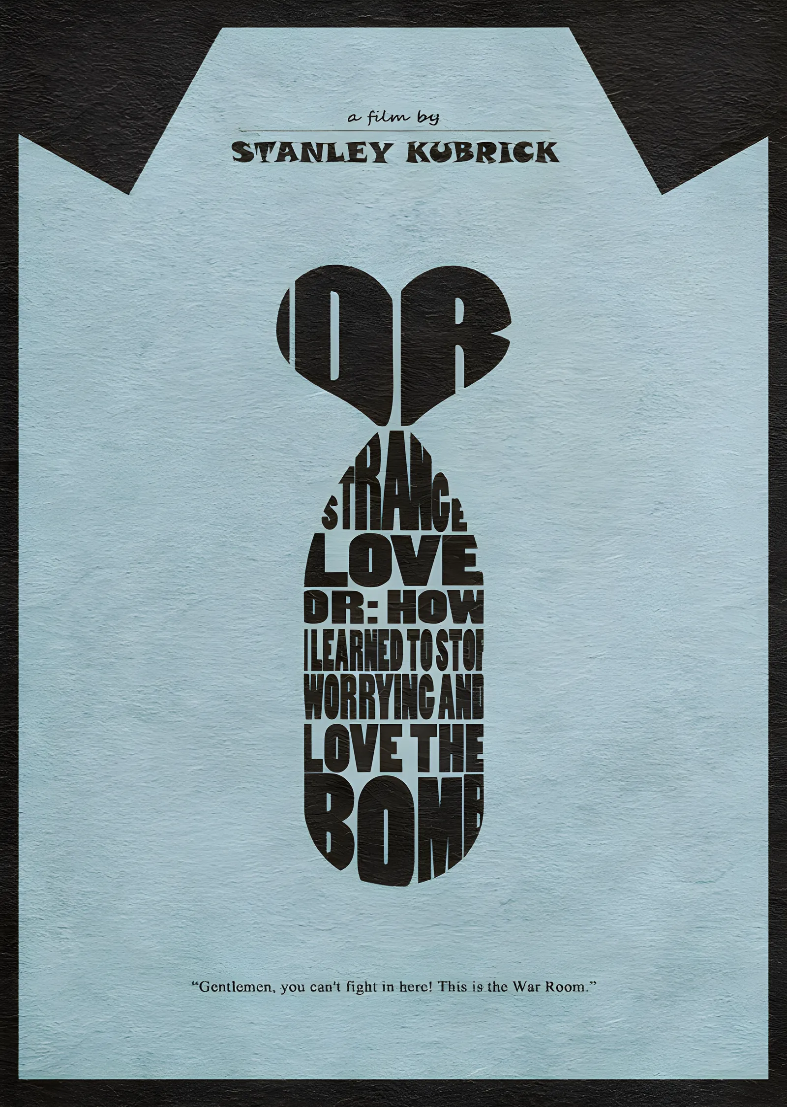 Dr. Strangelove: Tipografik Bomba metal tablo