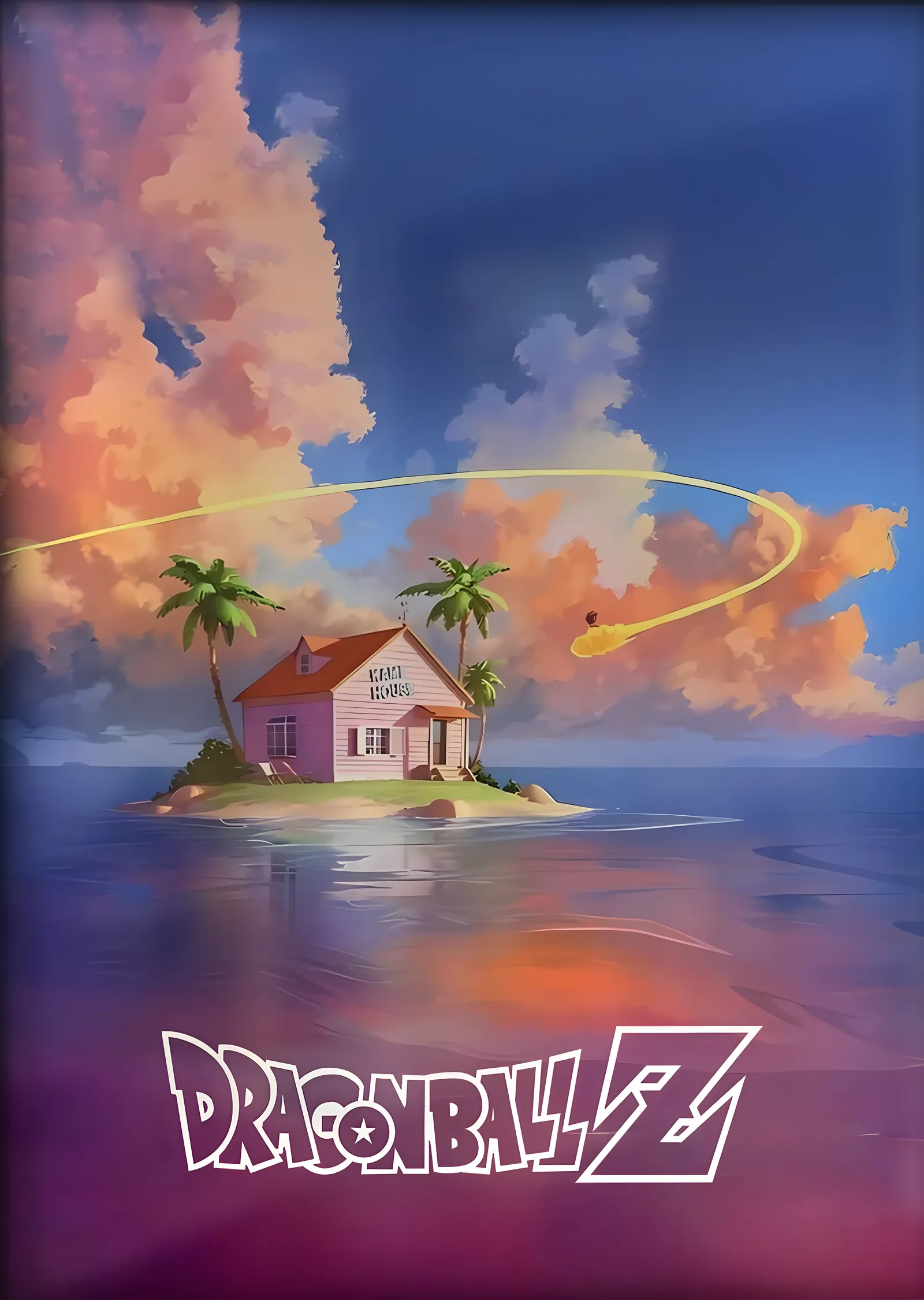 Dragon Ball Z: Kame House metal tablo