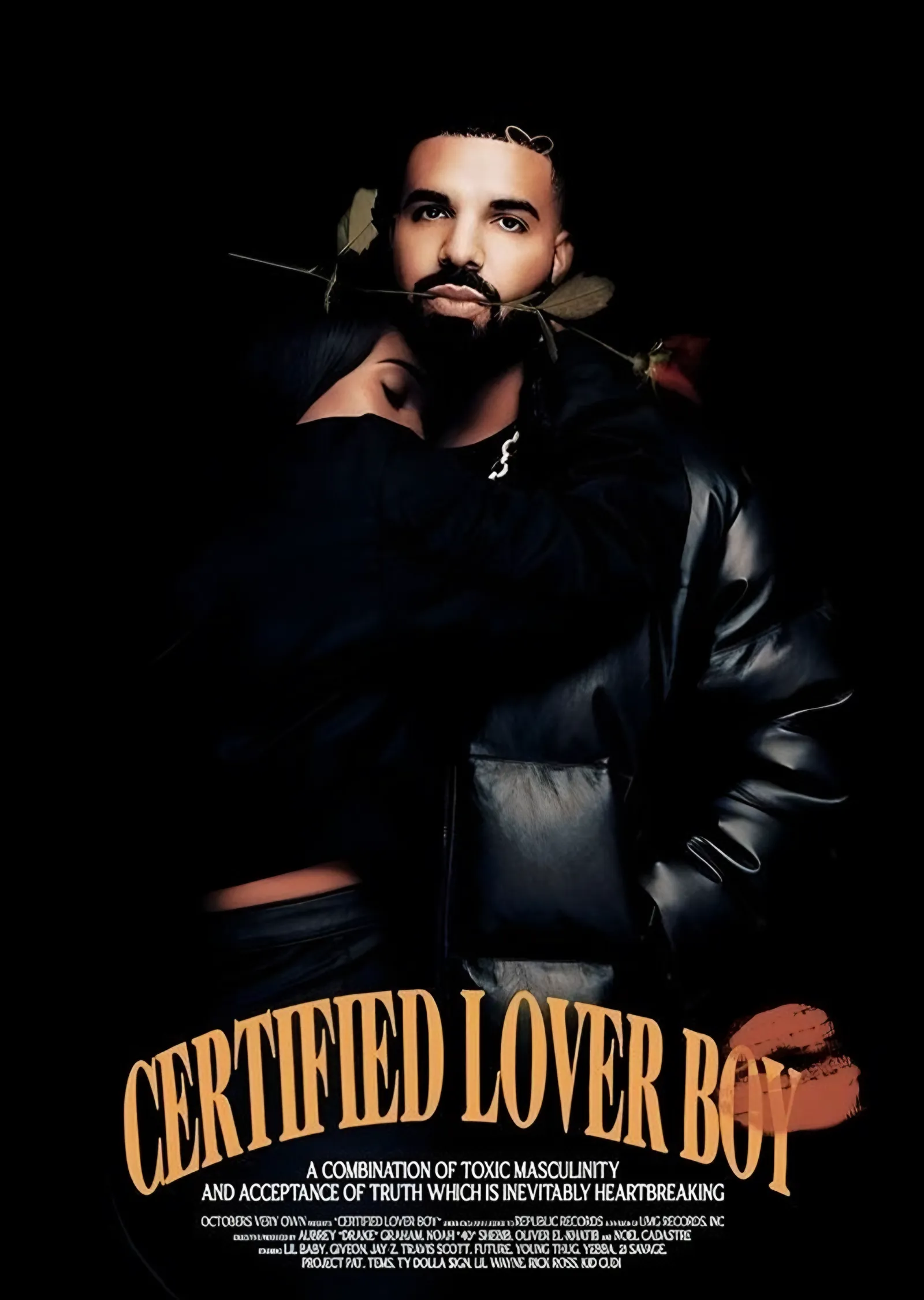 Drake: Certified Lover Boy Deri Ceket metal tablo