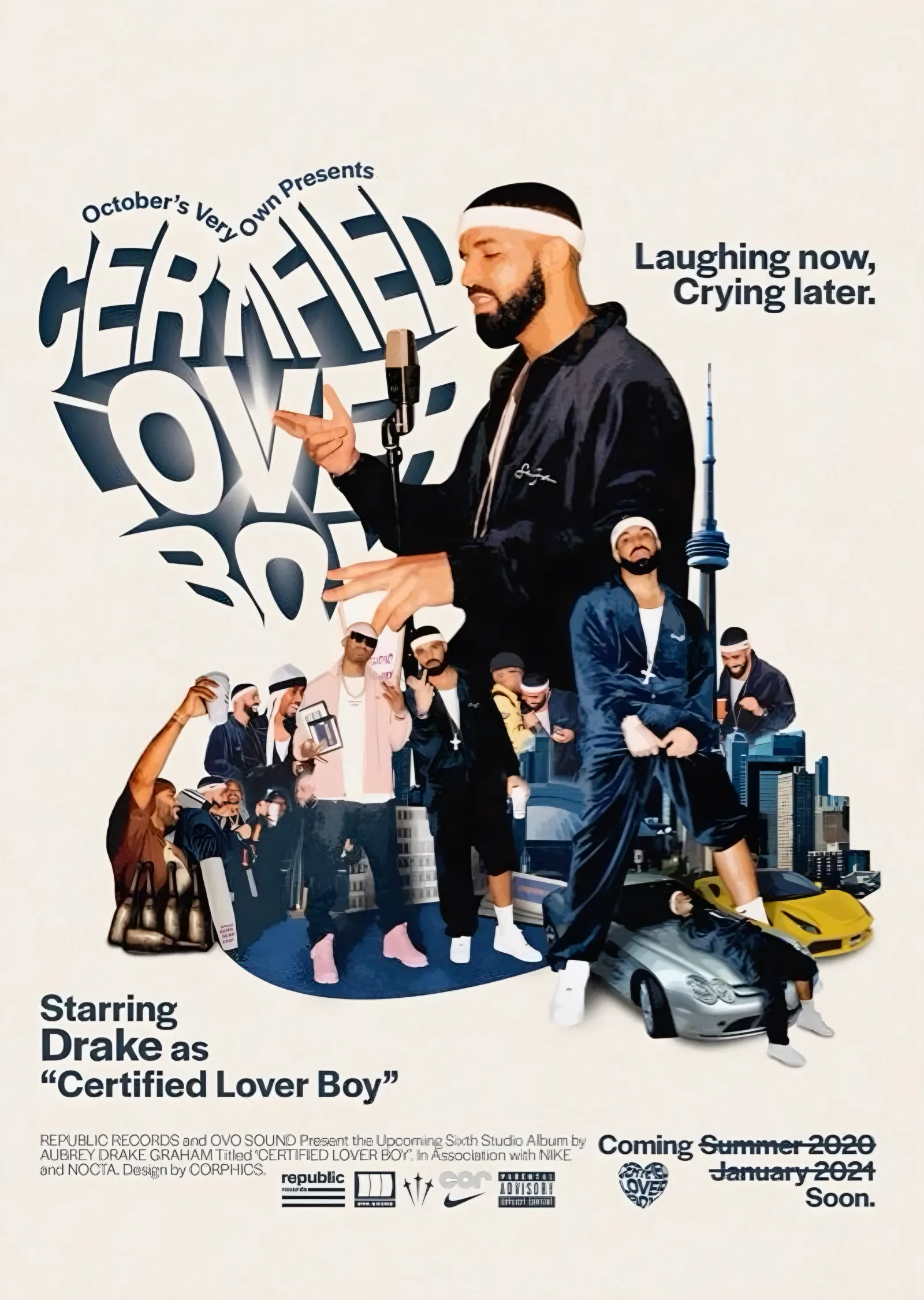 Drake: Certified Lover Boy Film Afişi metal tablo