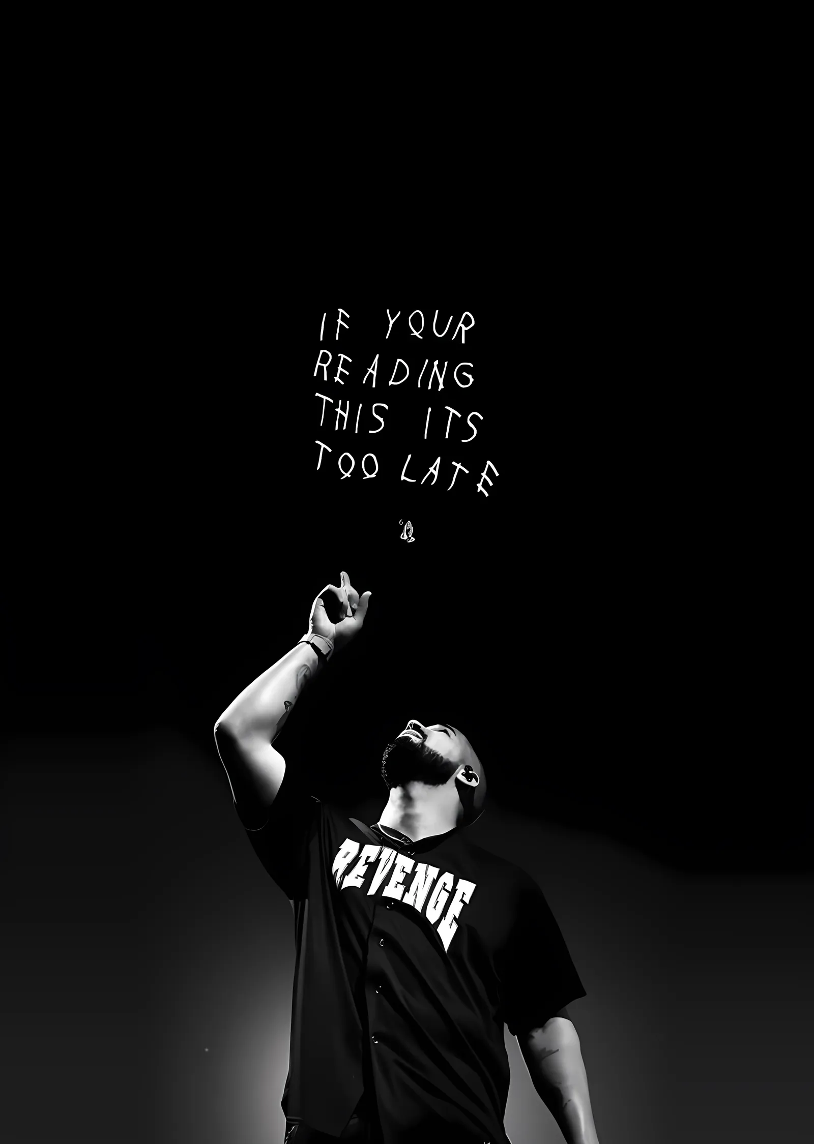 Drake - If You're Reading This Karanlık Kare metal tablo