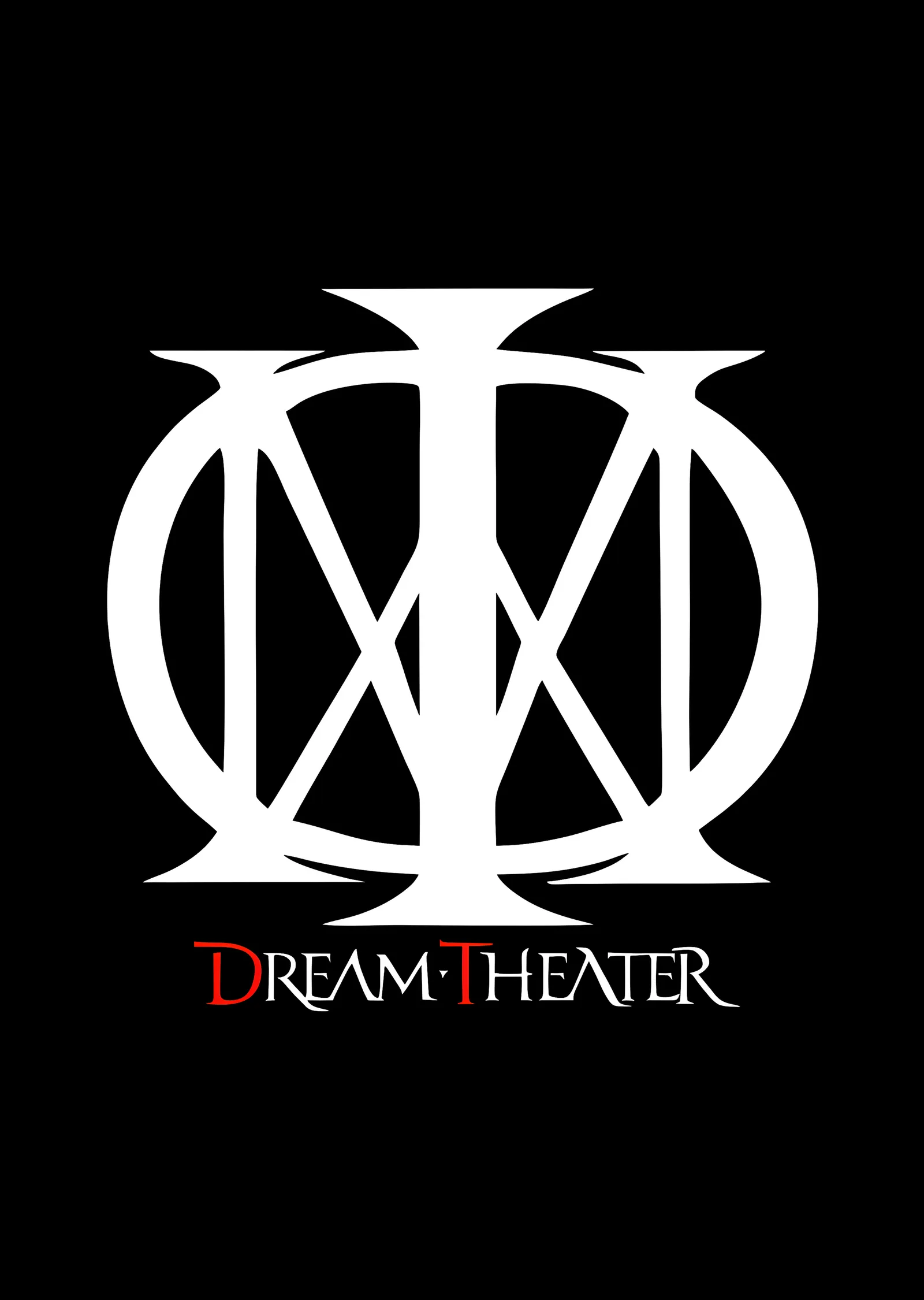 Dream Theater - Beyaz Majesty Logosu metal tablo