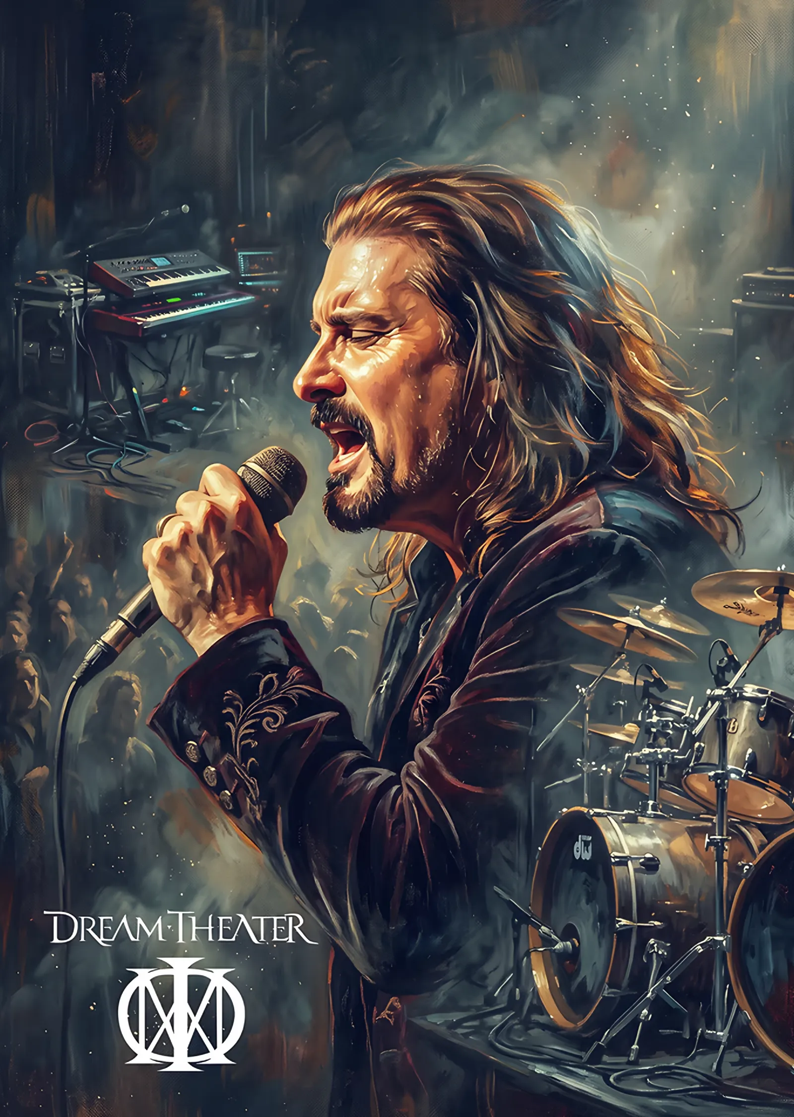 Dream Theater - James LaBrie Sahnede metal tablo