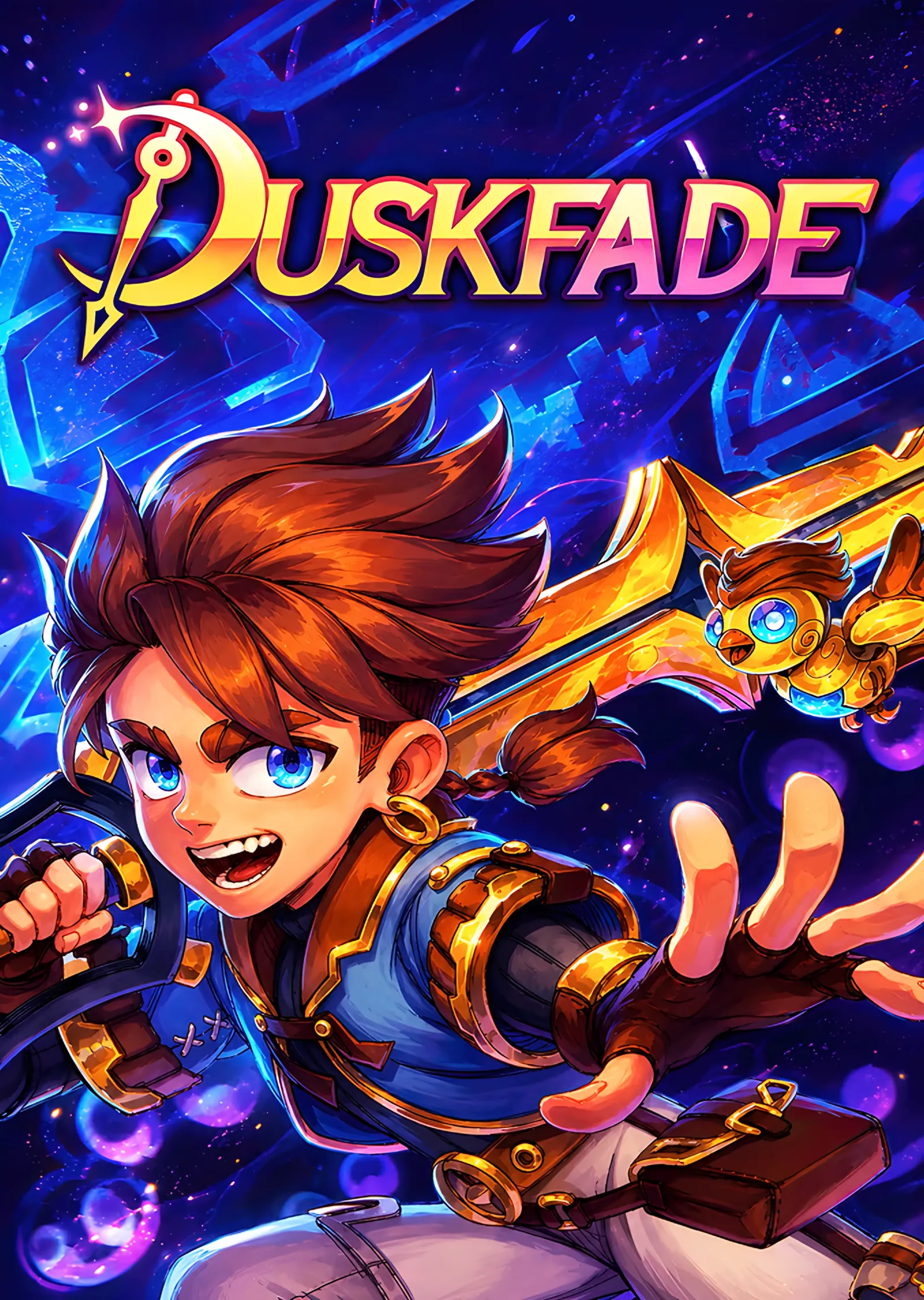Duskfade: Altın Kılıçlı Genç Kahraman metal tablo