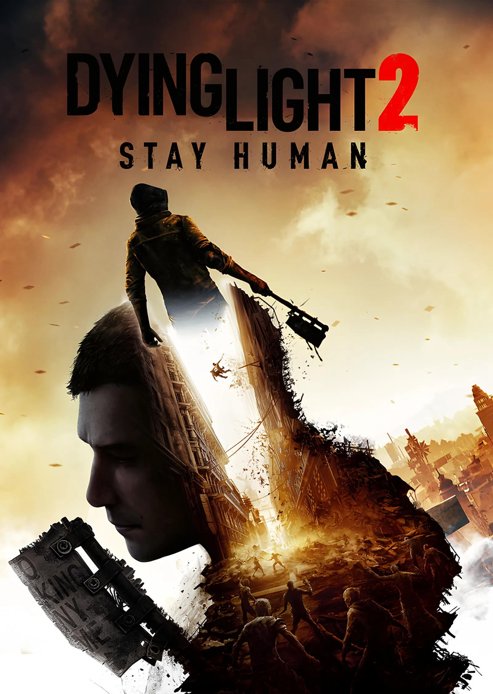 Dying Light 2: Silüetin İçinde Parkur metal tablo