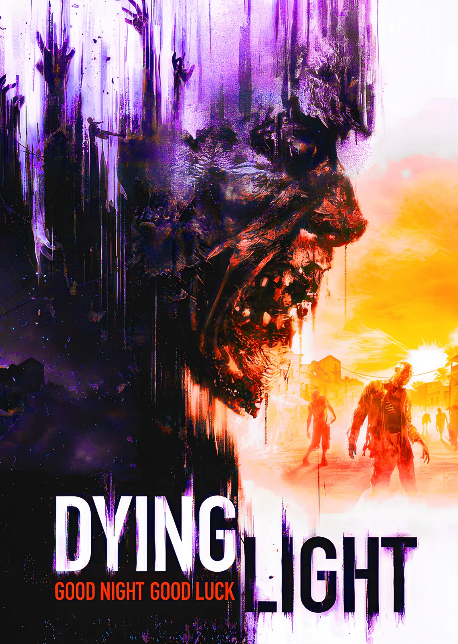 Dying Light: Mor Damlalarda Zombi Sürüsü metal tablo