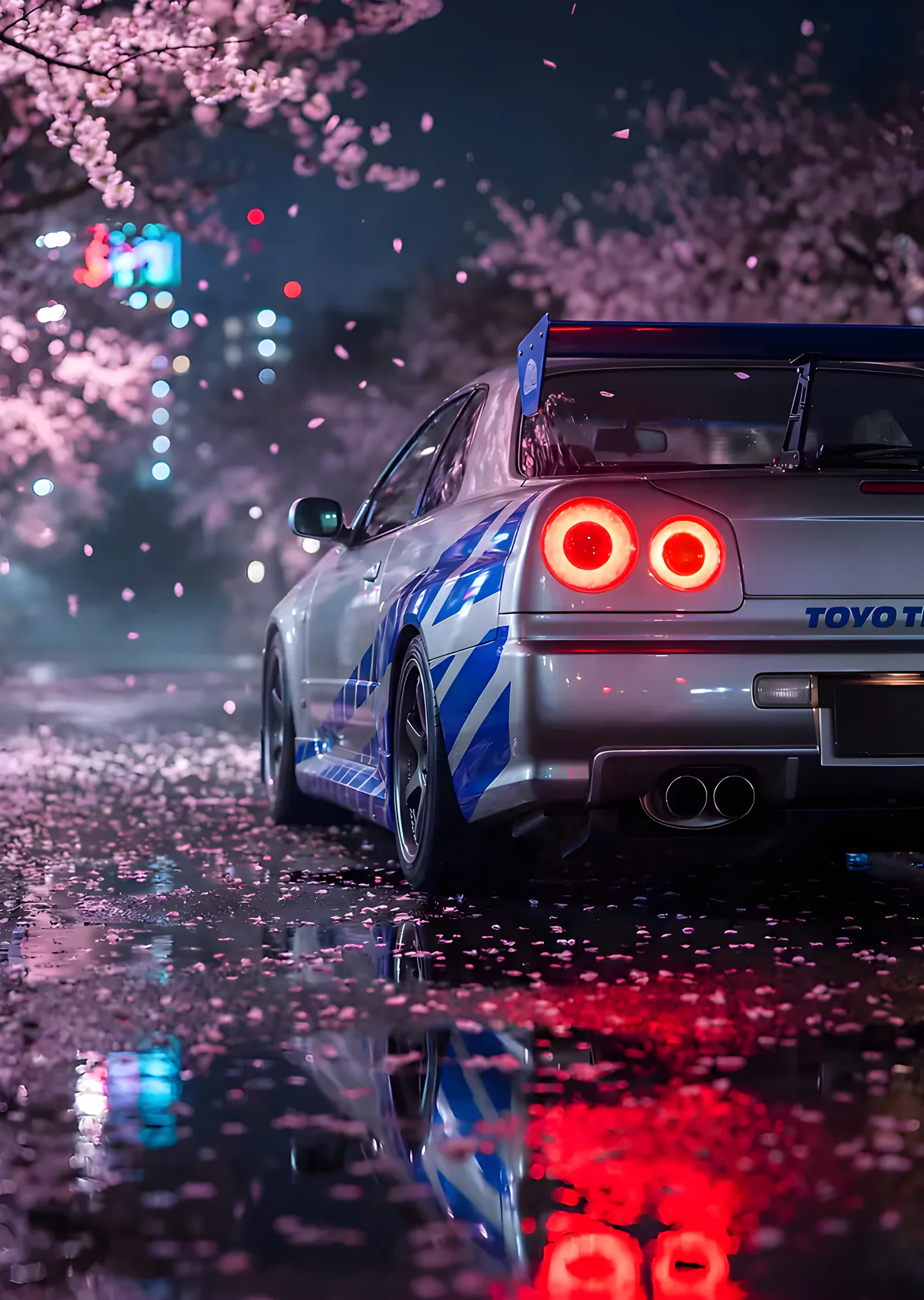 Sakura Gecesi metal tablo