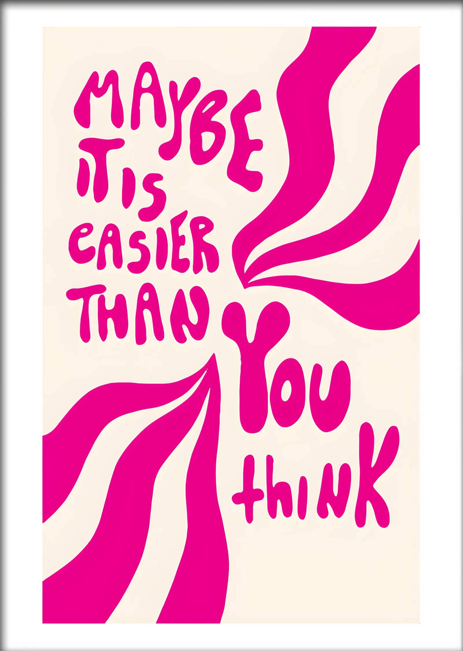 Easier Than You Think metal tablo
