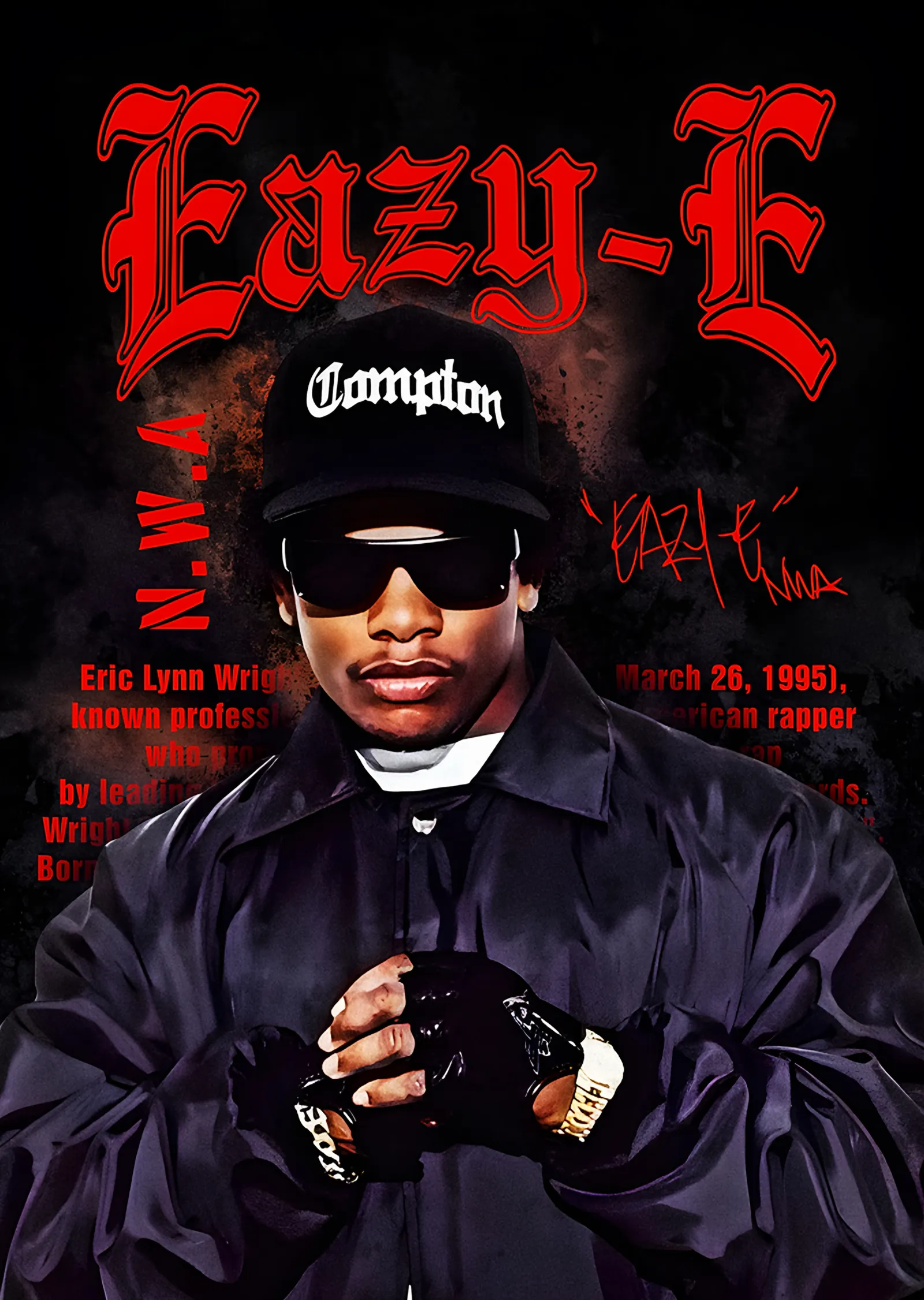 Eazy-E - Compton Portresi metal tablo