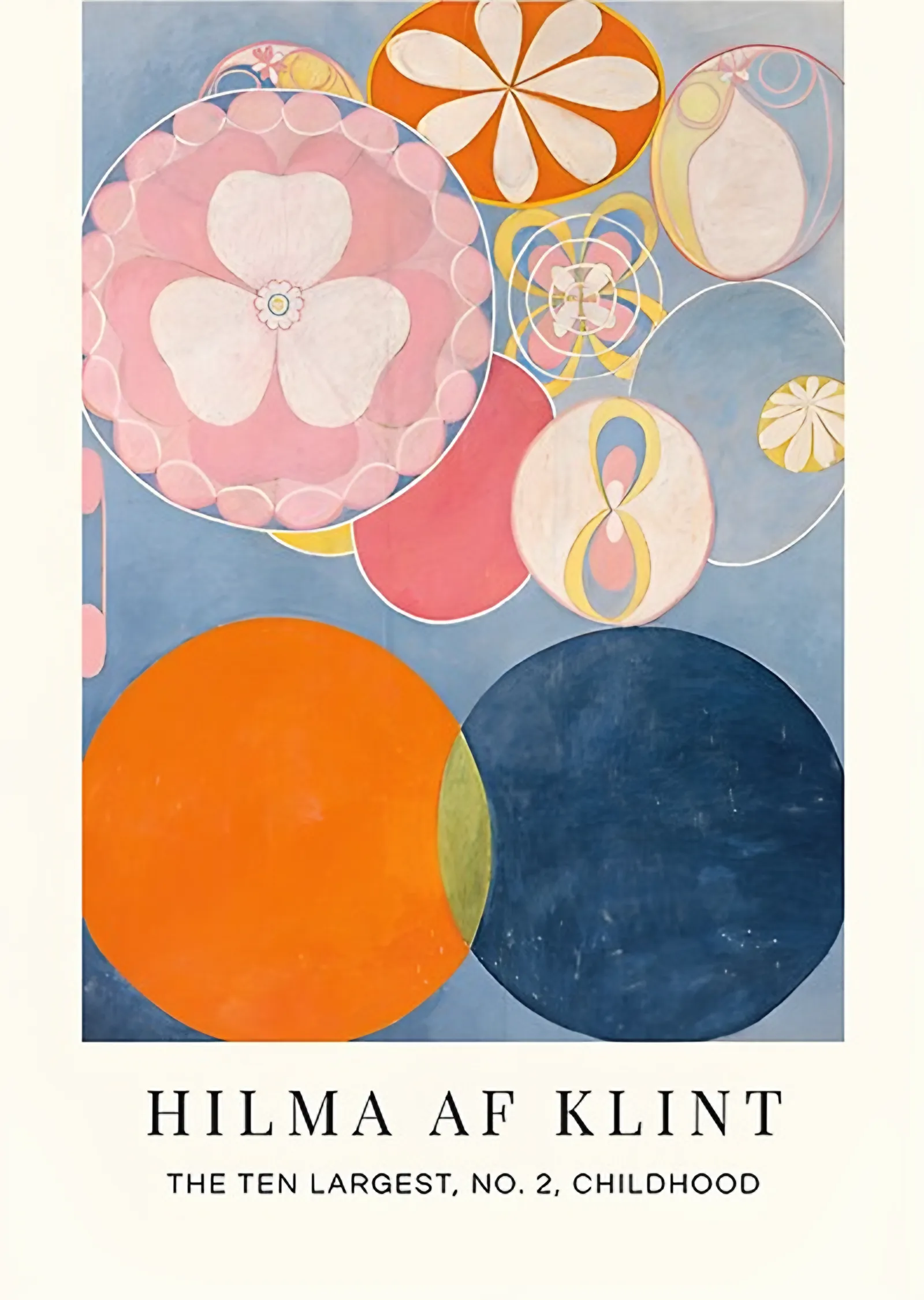 En Büyük On, No. 2 Çocukluk - Hilma af Klint metal tablo